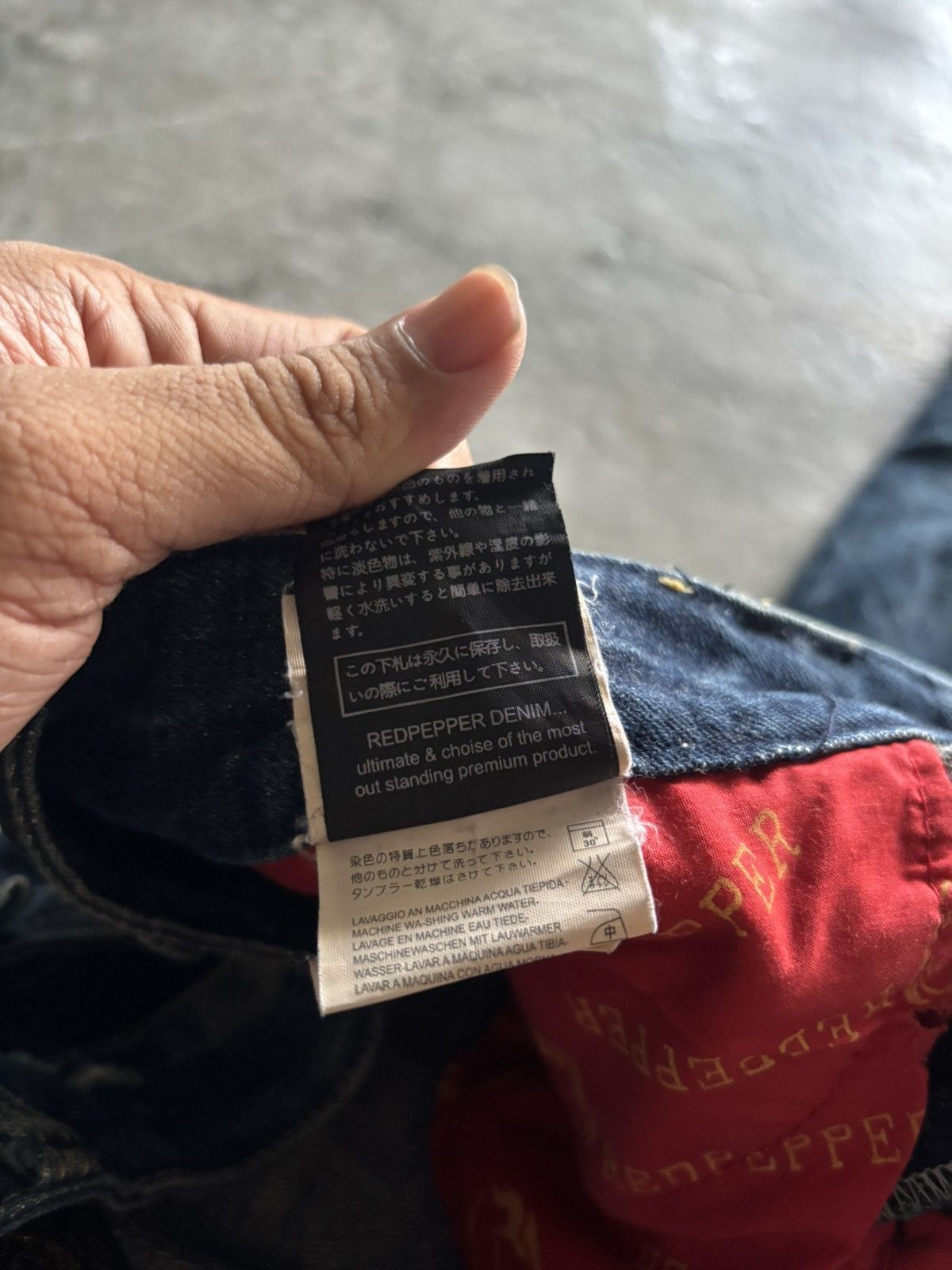 If Six Was Nine RED PEPPER JEANS leopard fur backpocket wing punk grunge Size US 32 / EU 48 - 10 Thumbnail