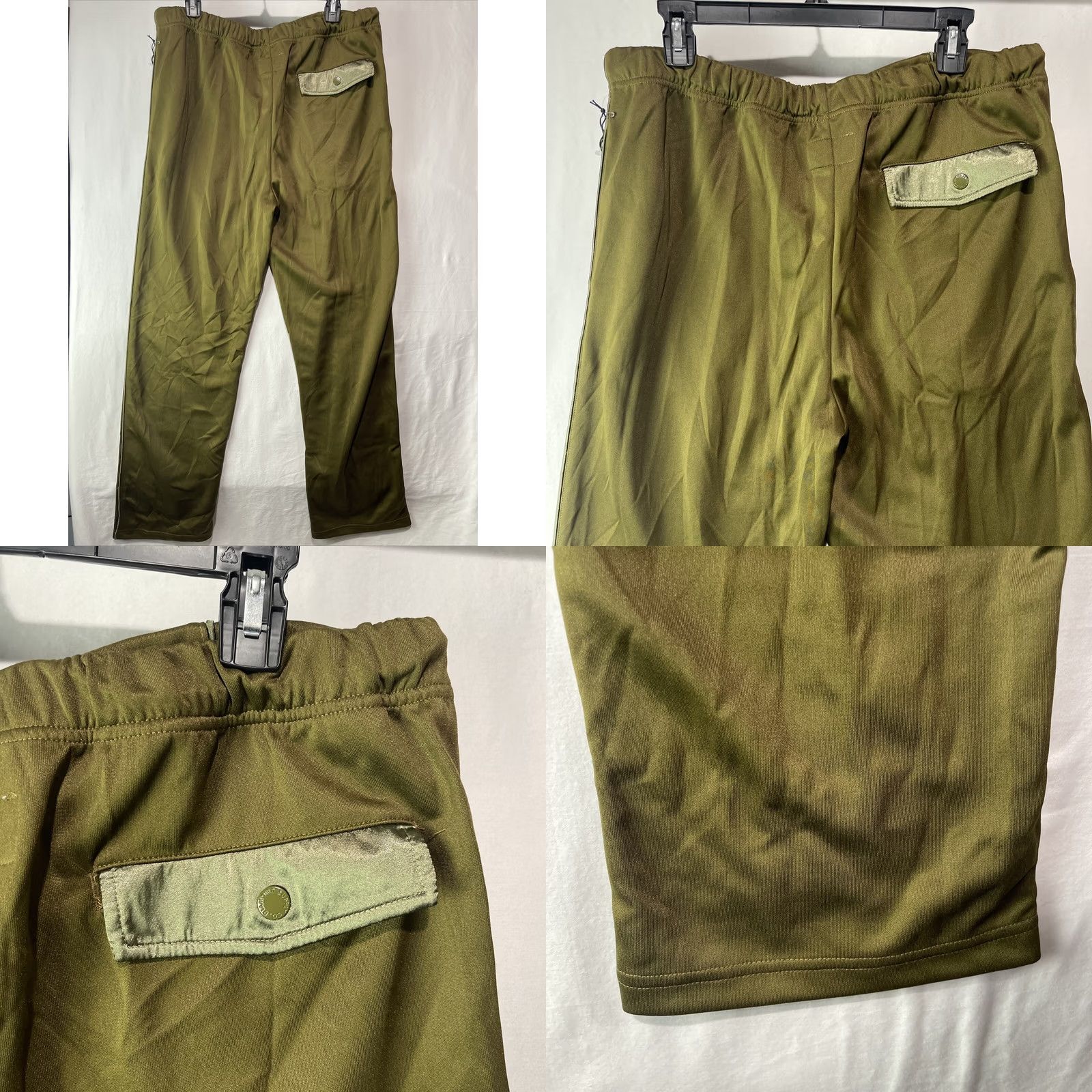 Diamond Supply Co. Diamond Supply Co. Track Pants Mens Large 34 Green Drawstring Pockets Baggy Snap Pants Size US 33 - 8 Thumbnail