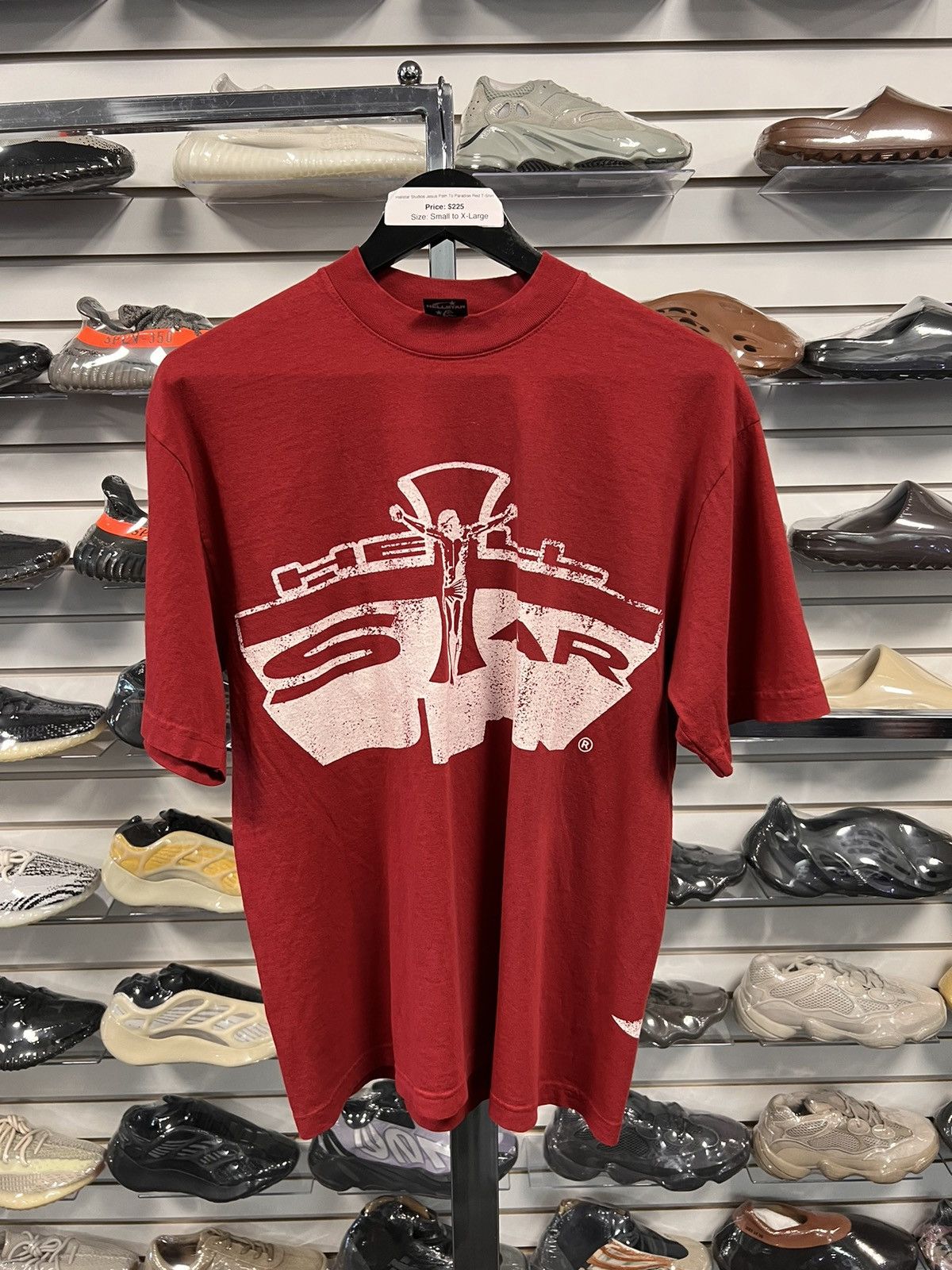 thumbnail image 2 of Hell Studios Path 2 Online Star T-Shirt – Men's Oversized Radio Print Tee 2 of 6