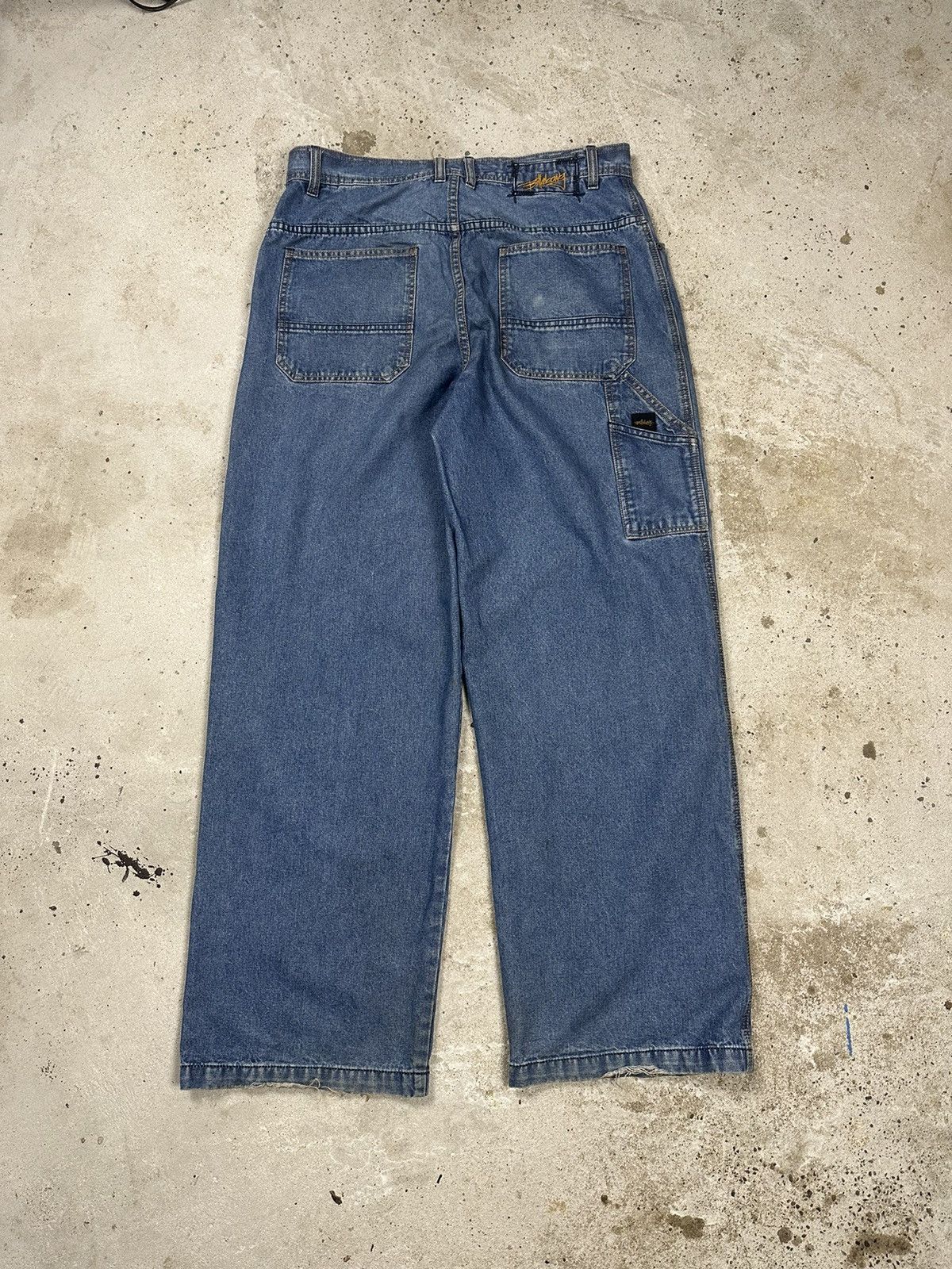 Billabong × JNCO × Vintage Vintage Y2K Billabong Ultra Baggy Carpenter Denim Pants Size US 34 / EU 50 - 18 Thumbnail