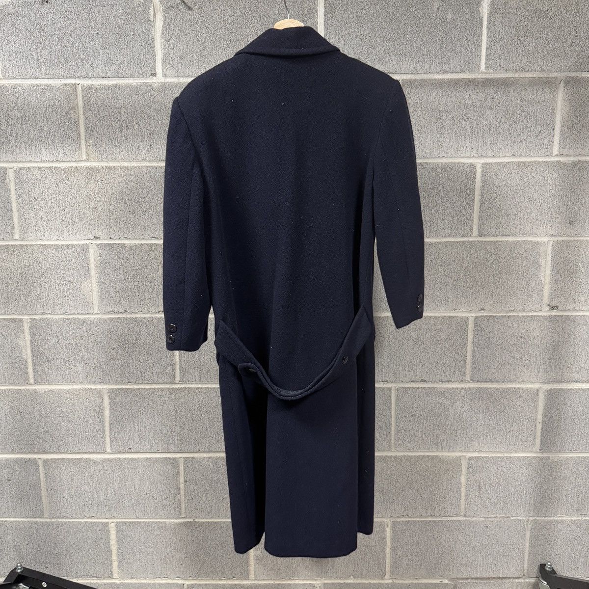 Vintage Vintage Billi Navy Blue Wool Overcoat Peacoat Jacket Size US L / EU 52-54 / 3 - 3 Thumbnail