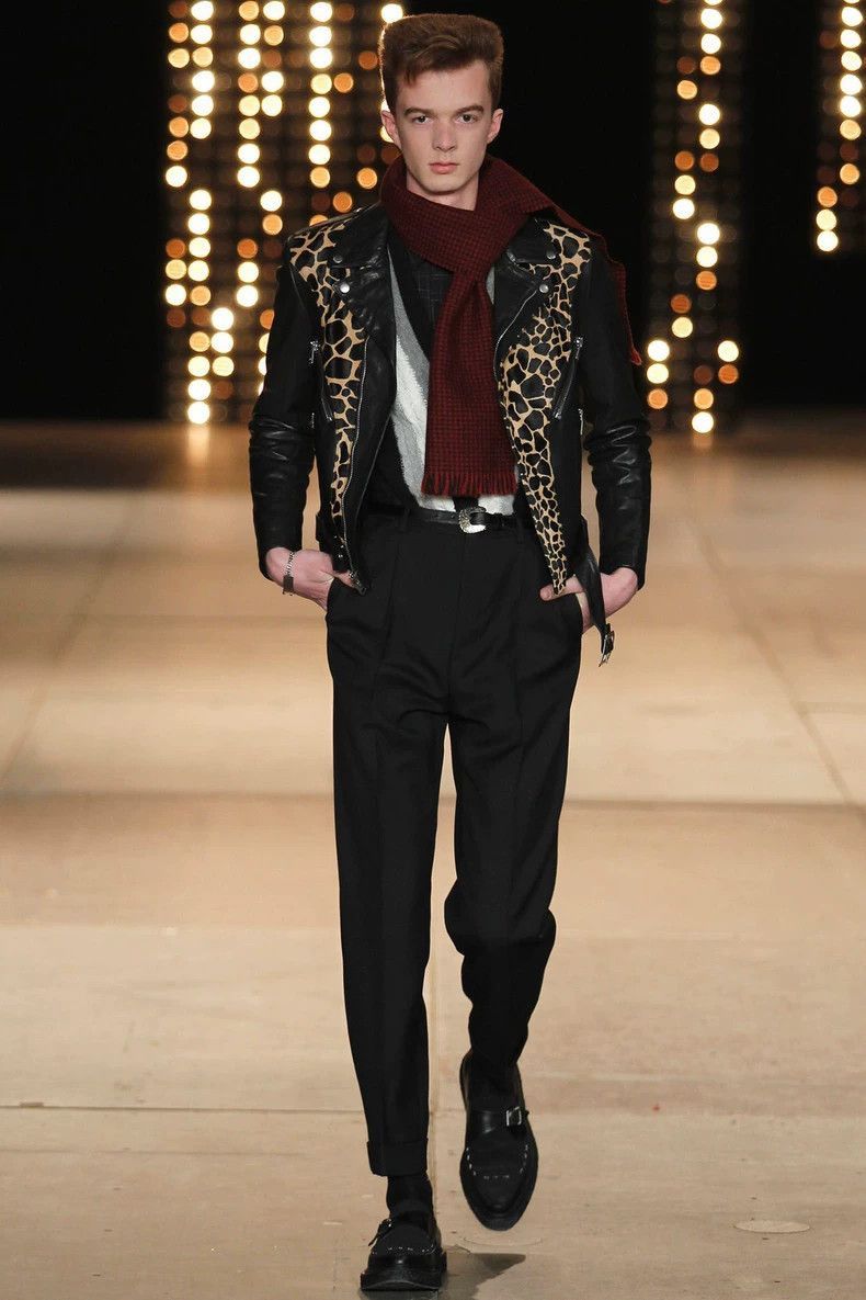 Saint Laurent Paris Saint Laurent Paris Leopard print patchwork jacket-2506 Size US M / EU 48-50 / 2 - 6 Thumbnail
