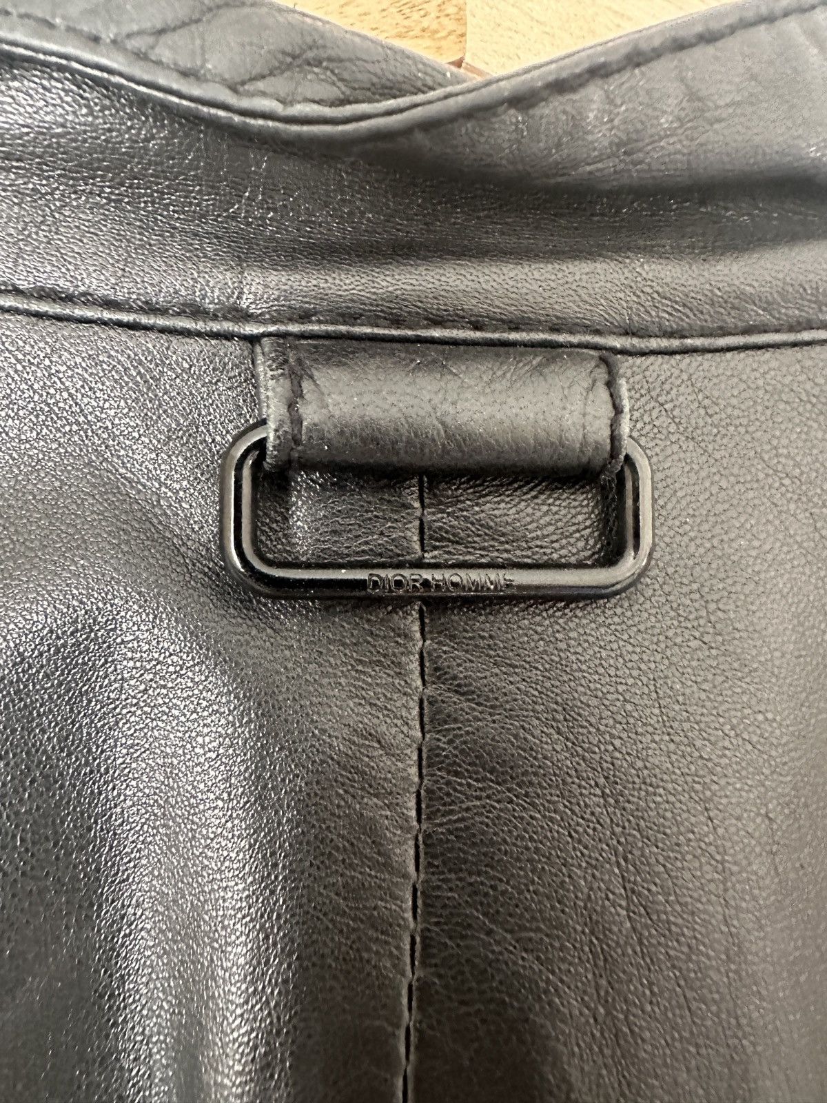 Dior × Hedi Slimane SS07 Dior Homme Leather Zip Bomber Jacket Size US S / EU 44-46 / 1 - 5 Thumbnail