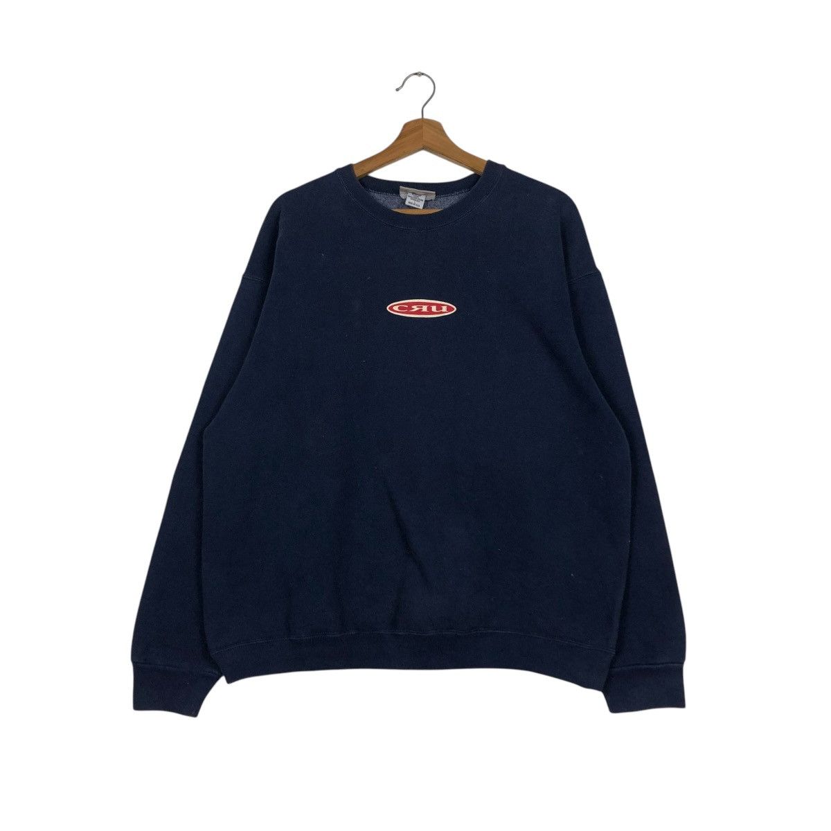 Japanese Brand 🔥VINTAGE SWEATSHIRT CRU MADE IN USA CENTRE LOGO Size US L / EU 52-54 / 3 - 3 Thumbnail