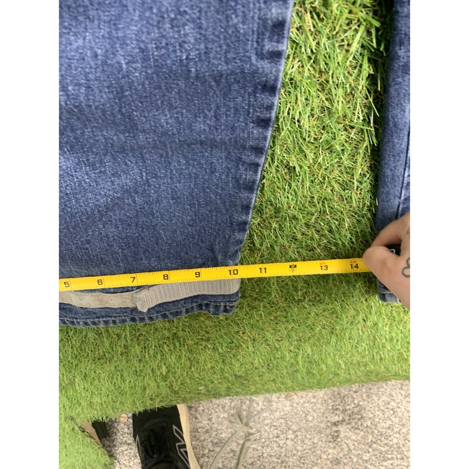 Logo 7 VINTAGE Girbaud Jeans Mens 38x32 Logo Grunge 90s Cargo Wide-Leg Denim Blue 5-Pocket Hip Hop Street Shirt Size US 38 / EU 54 - 7 Thumbnail
