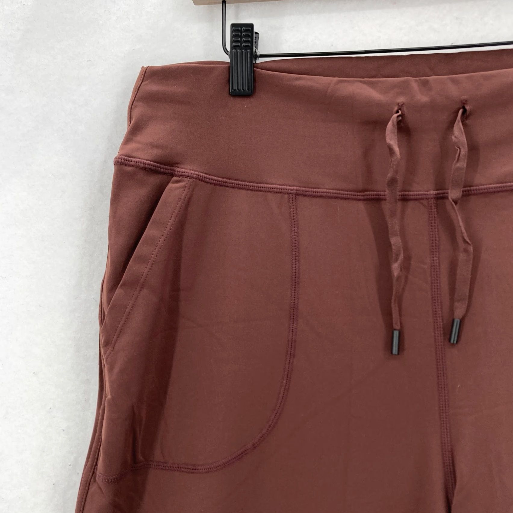 Vintage Willit Pants Womens XL Brown Wide-Leg Yoga Lounge Drawstring Pockets Athletic Size 40" / US 18 - 3 Thumbnail