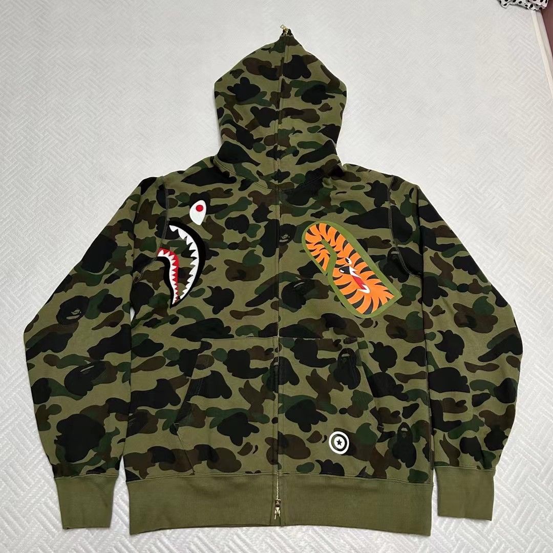 Bape COLOR CAMO SHARK FULL ZIP HOODIE Size US XXL / EU 58 / 5 - 1 Thumbnail