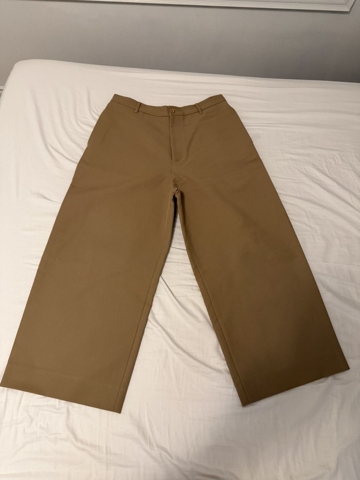 Acne Studios Acne Studios Organic Cotton Twill Beige Trousers Size US 34 / EU 50 - 1 Thumbnail