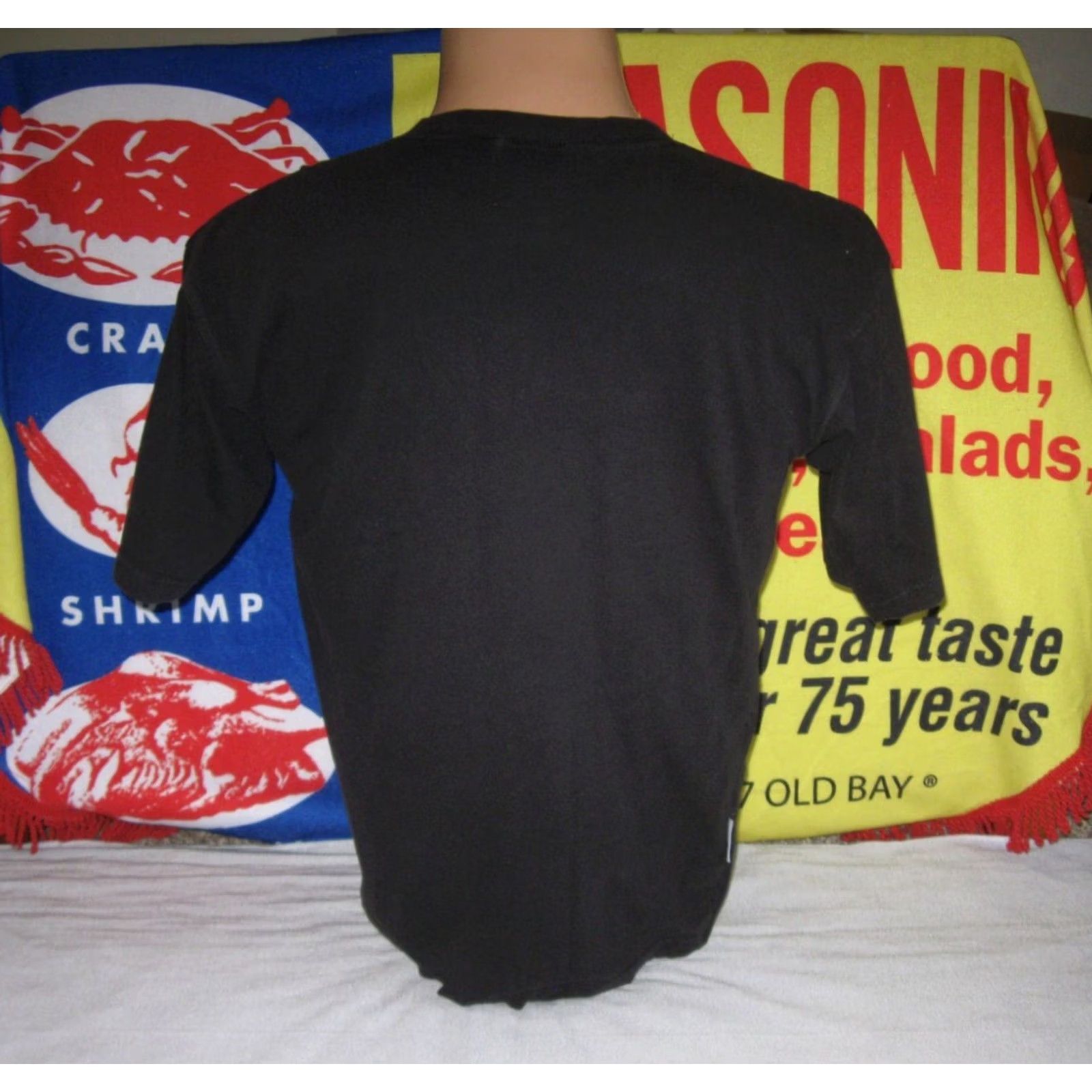 Vintage ACME Clothing Bugs Bunny 1991 T-Shirt Mens Medium Black Cartoon Embroidered Pocket Warner Bros Shirt Size US M / EU 48-50 / 2 - 4 Thumbnail