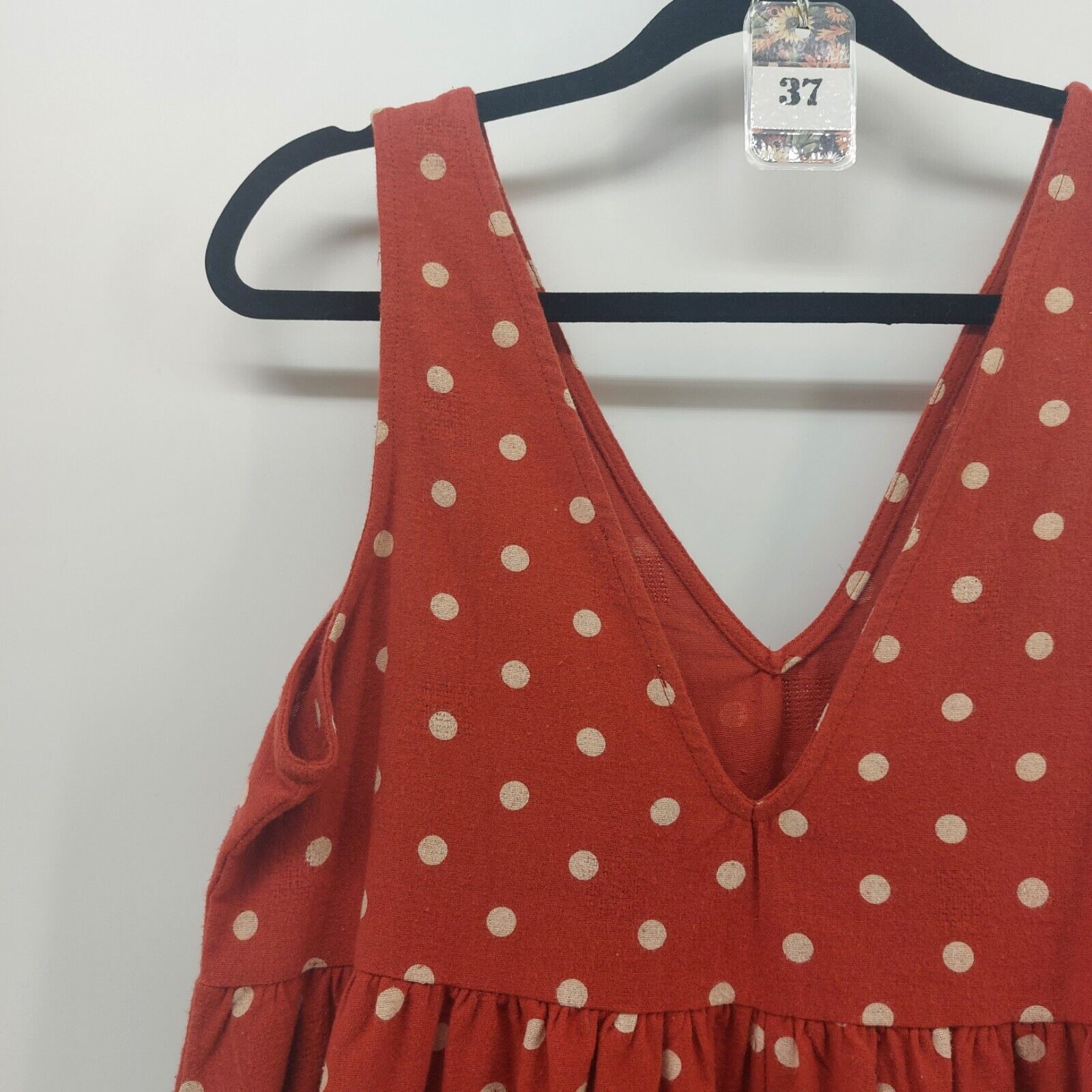 Other Audrey 3+1 Red Splatter Polka Dot Small Dress Tunic Dress Size S / US 4 / IT 40 - 6 Thumbnail