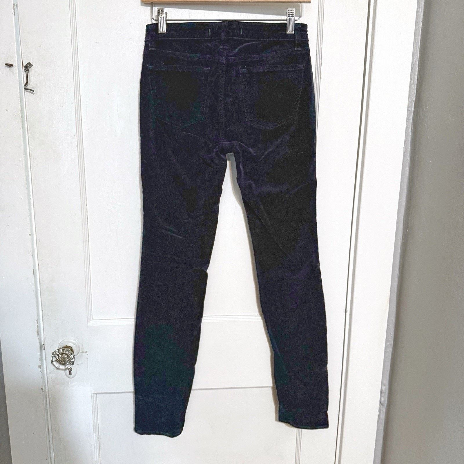 J Brand J Brand Corduroy Skinny Jeans Pants Womens Size 27 Dark Blue Size 27" / US 4 / IT 40 - 5 Thumbnail
