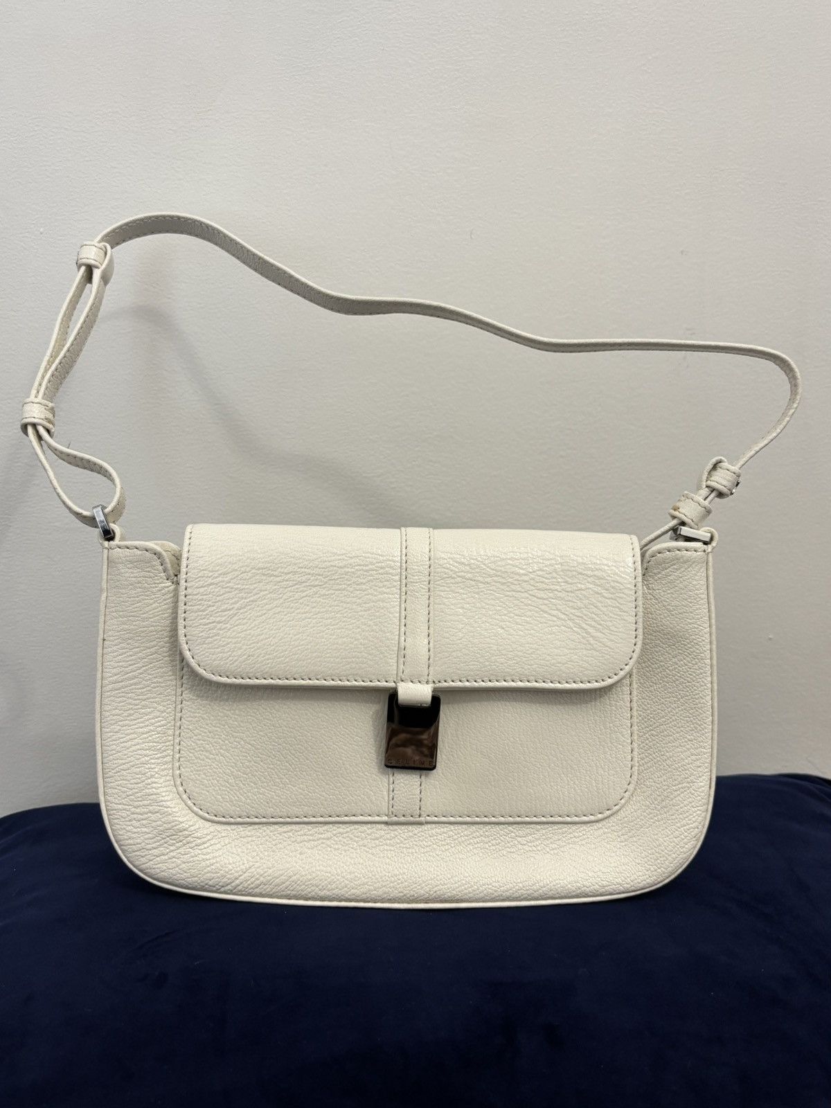 Celine Triumph leather hobo bag