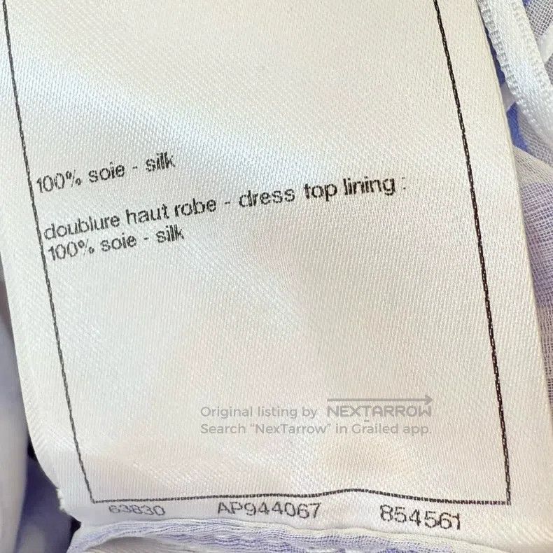 Chanel Chanel 23p blue plaid silk dress Size XXS / US 00 / IT 34 - 6 Thumbnail