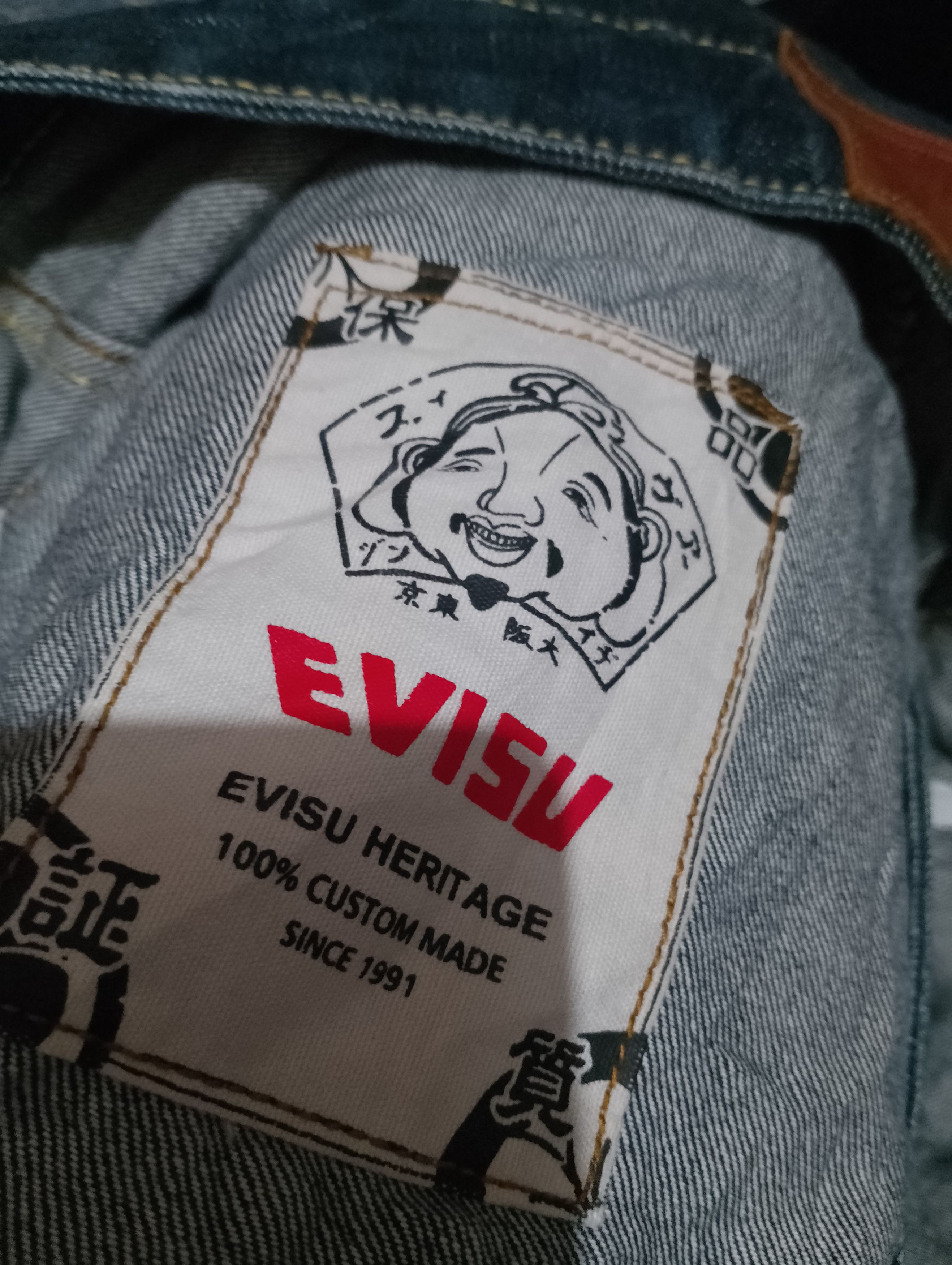 Evisu × Japanese Brand Evisu Denim Jacket Size US XXL / EU 58 / 5 - 10 Thumbnail