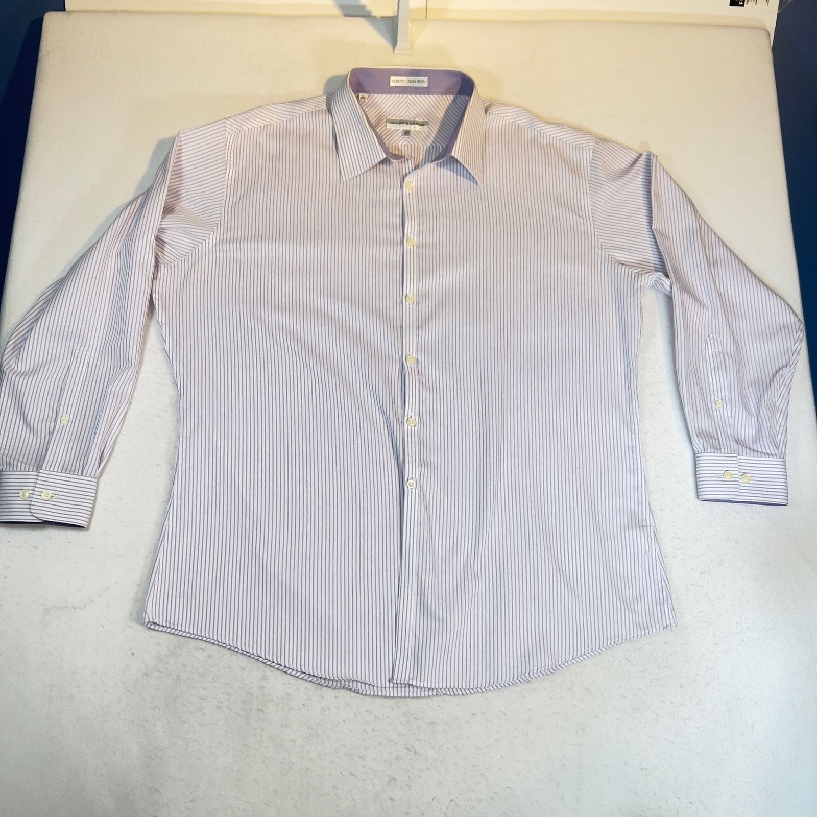 Other Jhane Barnes Button Dress Shirt Men's 18 34/35 Slim Fit Size US L / EU 52-54 / 3 - 1 Thumbnail