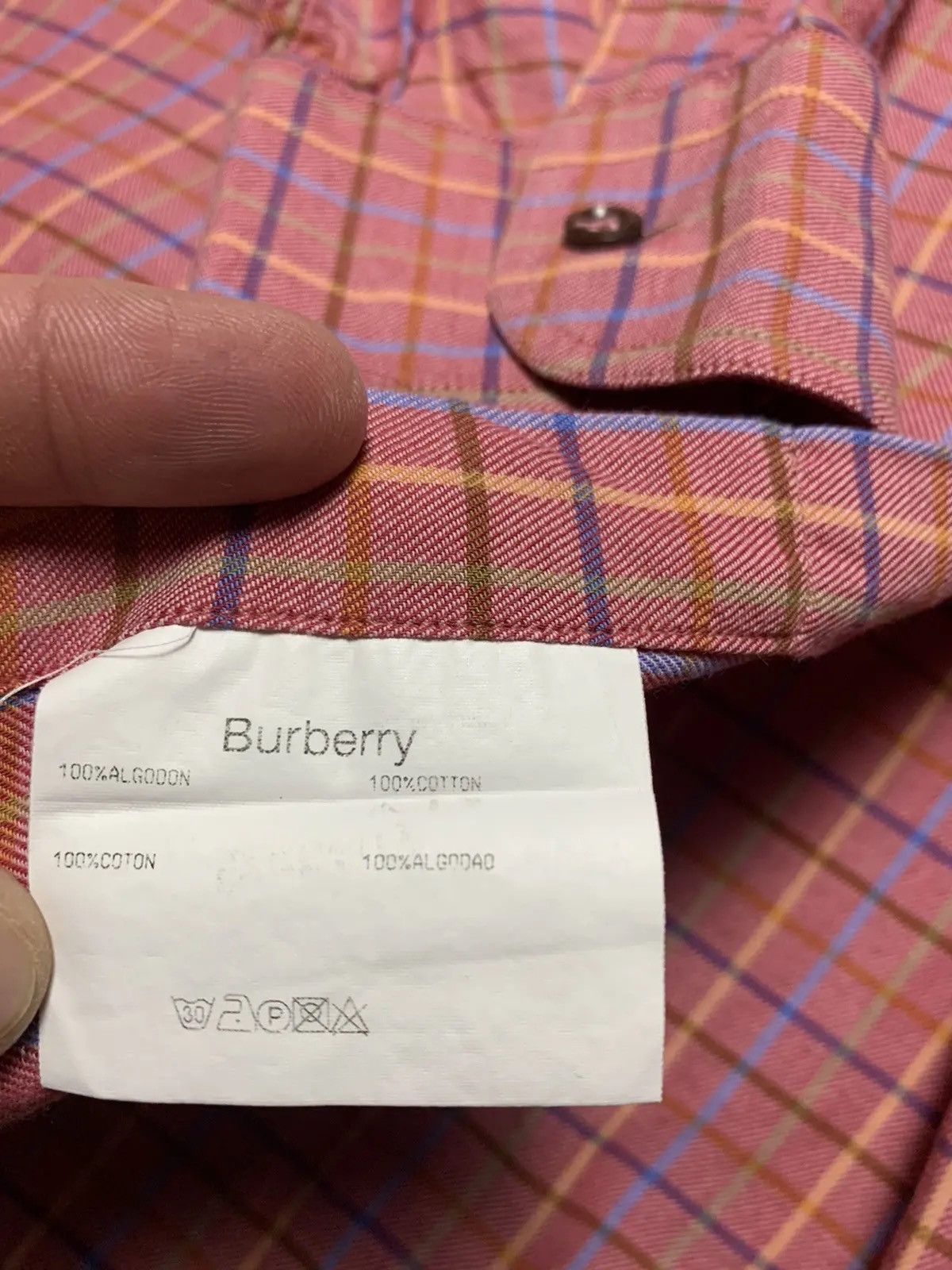 Burberry Vintage Burberry plaid shirt long sleeve rare size L logo Size US L / EU 52-54 / 3 - 6 Thumbnail