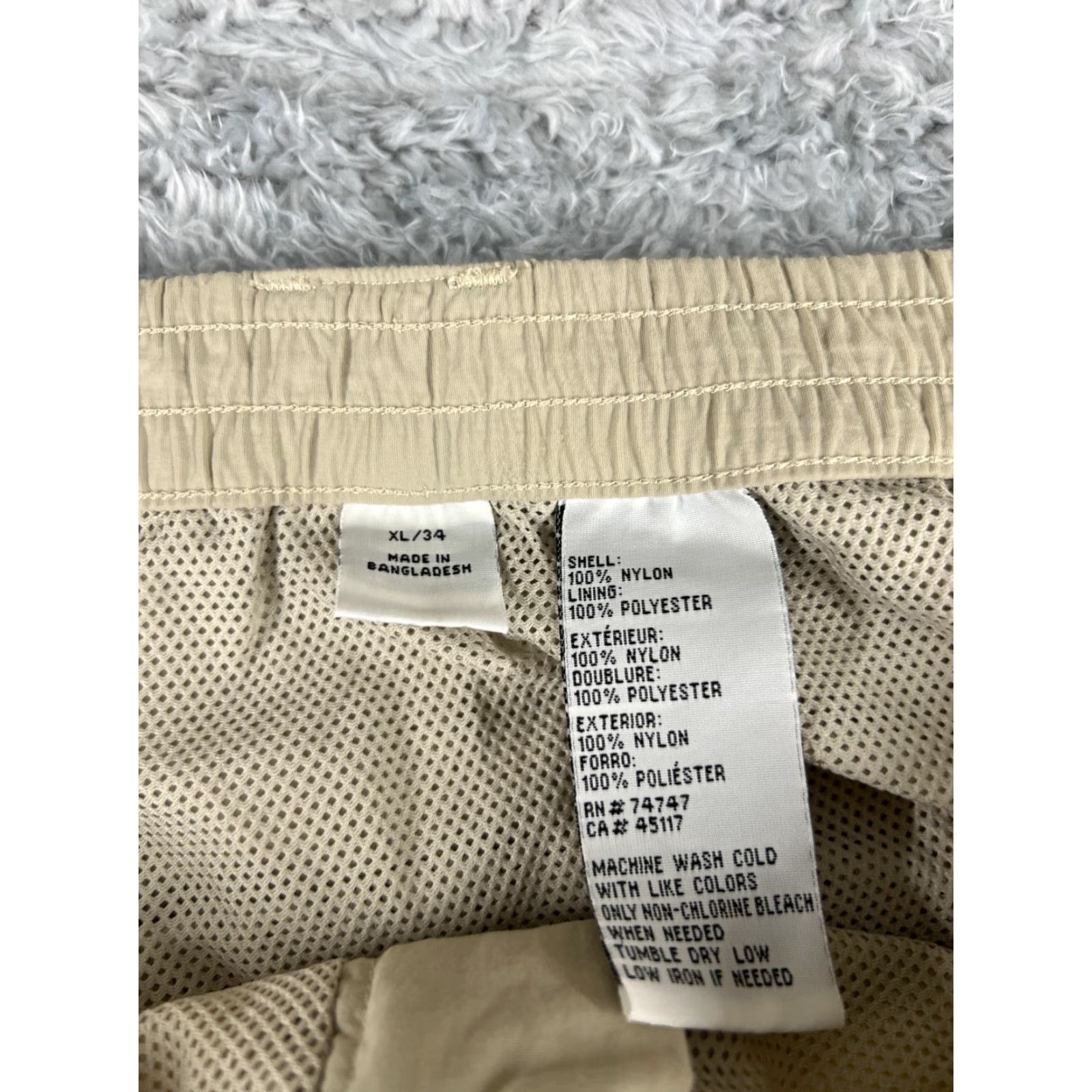 Bass Pro Shops Bass Pro Shops Pants Mens XL Beige Convertible Nylon Lined Hiking Cargo Straight Legkhakis Size US 36 / EU 52 - 6 Thumbnail