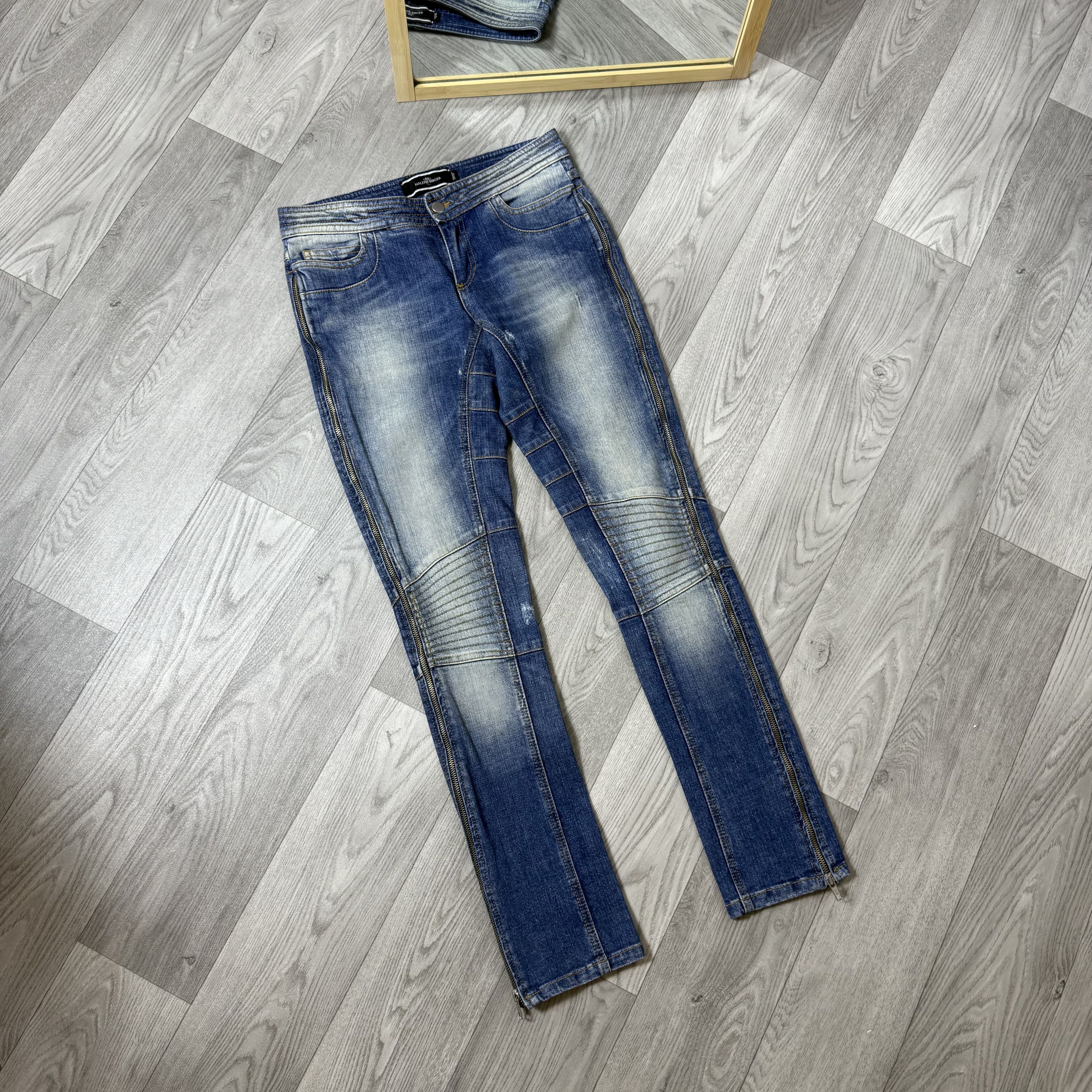 By Malene Birger Vintage By Malene Birger 90s Rare Full Zip Faded Jeans Pants Size 28" / US 6 / IT 42 - 5 Thumbnail