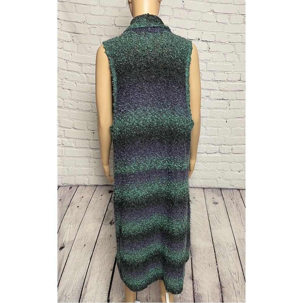 Chicos Chico's Washed Stripe Rowan Vest Size 2 US L Size L / US 10 / IT 46 - 7 Thumbnail
