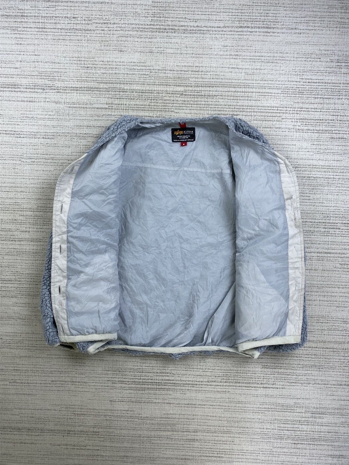 Alpha Industries 🔥Vintage Alpha Industries Button Sherpa Jacket Size US M / EU 48-50 / 2 - 5 Thumbnail