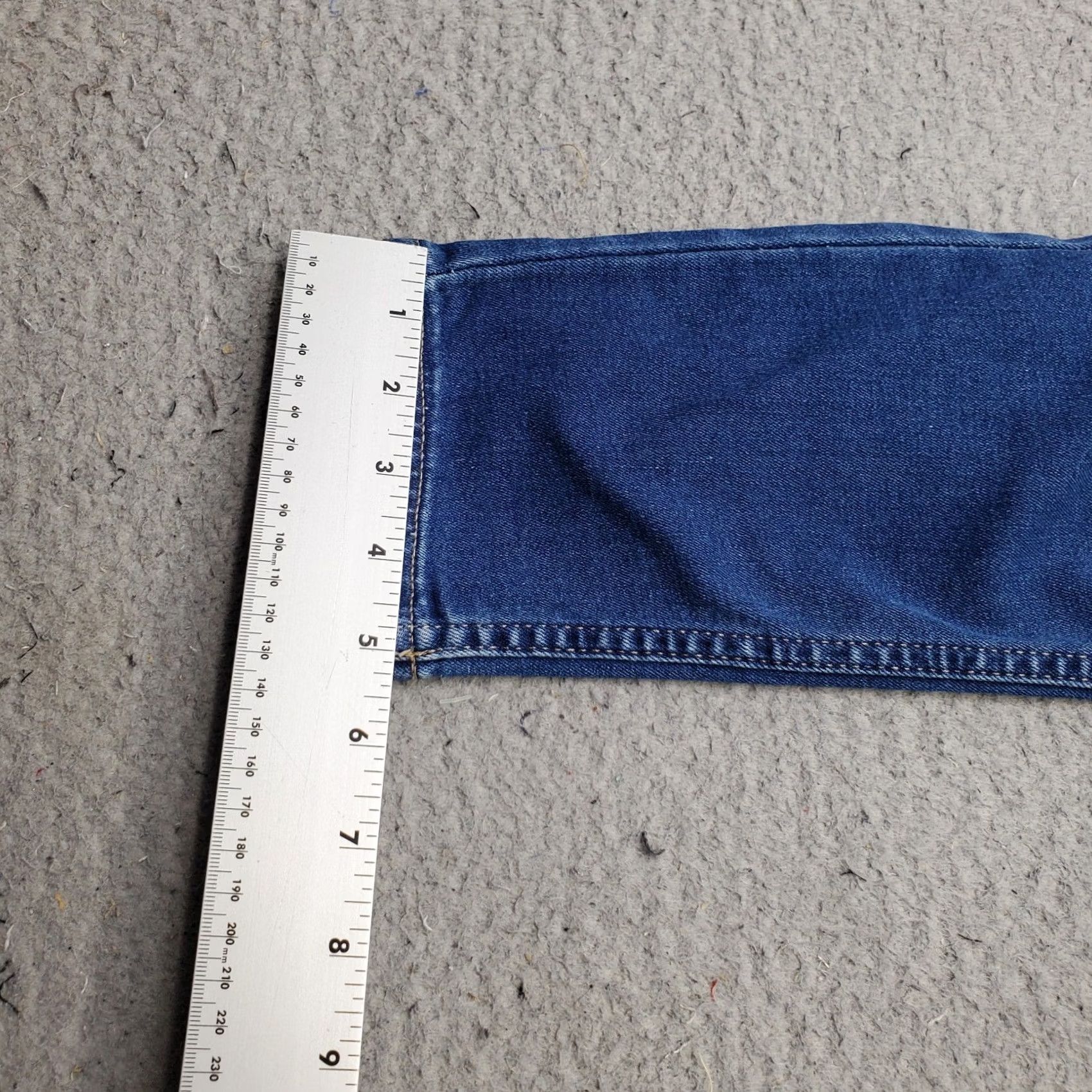 Calvin Klein Calvin Klein Jeans Womens 10 Blue Denim Stretch High Waisted Skinny Leg Shirt Size 32" / US 10 / IT 46 - 5 Thumbnail