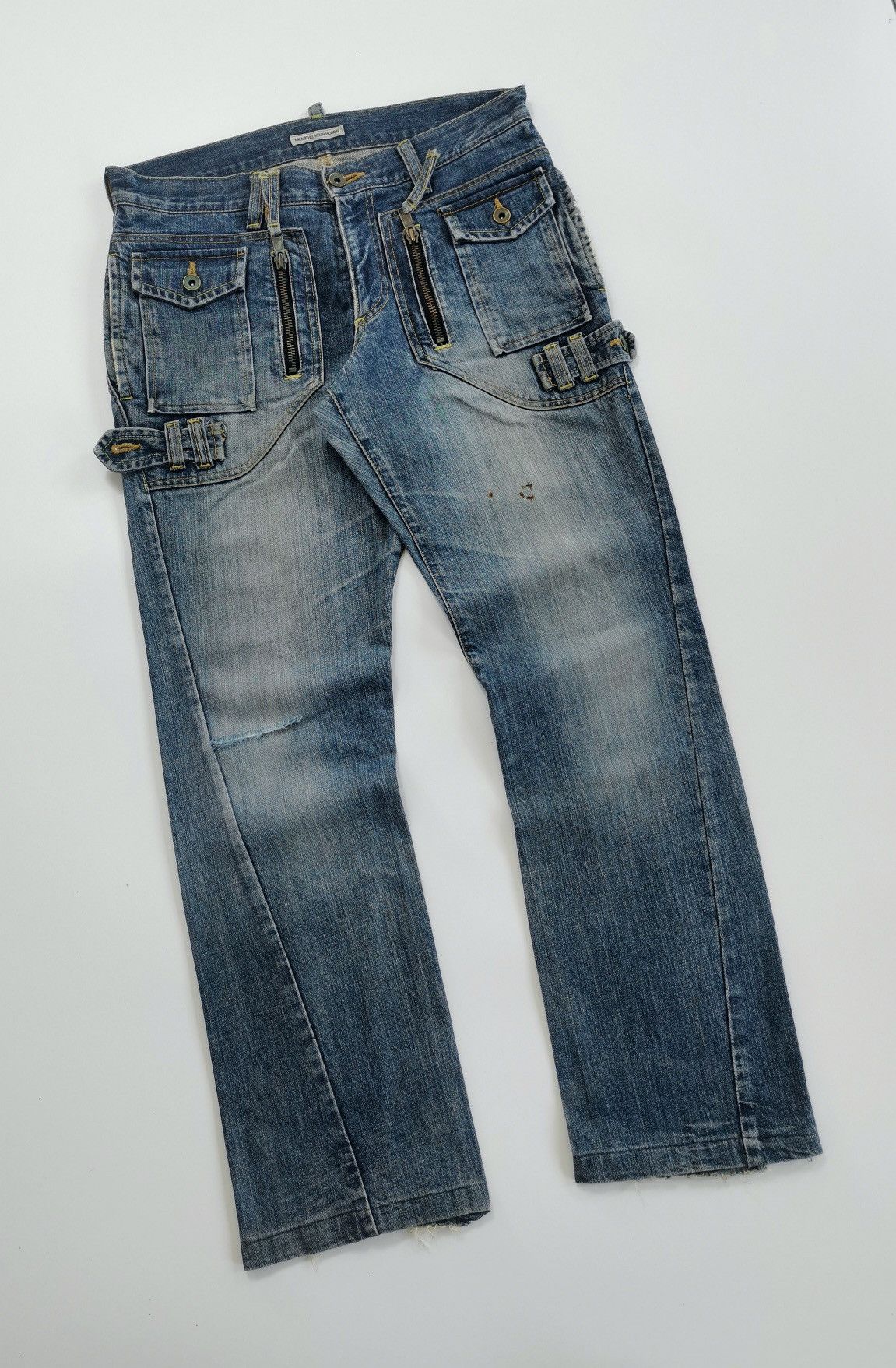 Michel Klein Multipocket Michel Klein Homme Japan Denim Jeans Size US 32 / EU 48 - 2 Thumbnail
