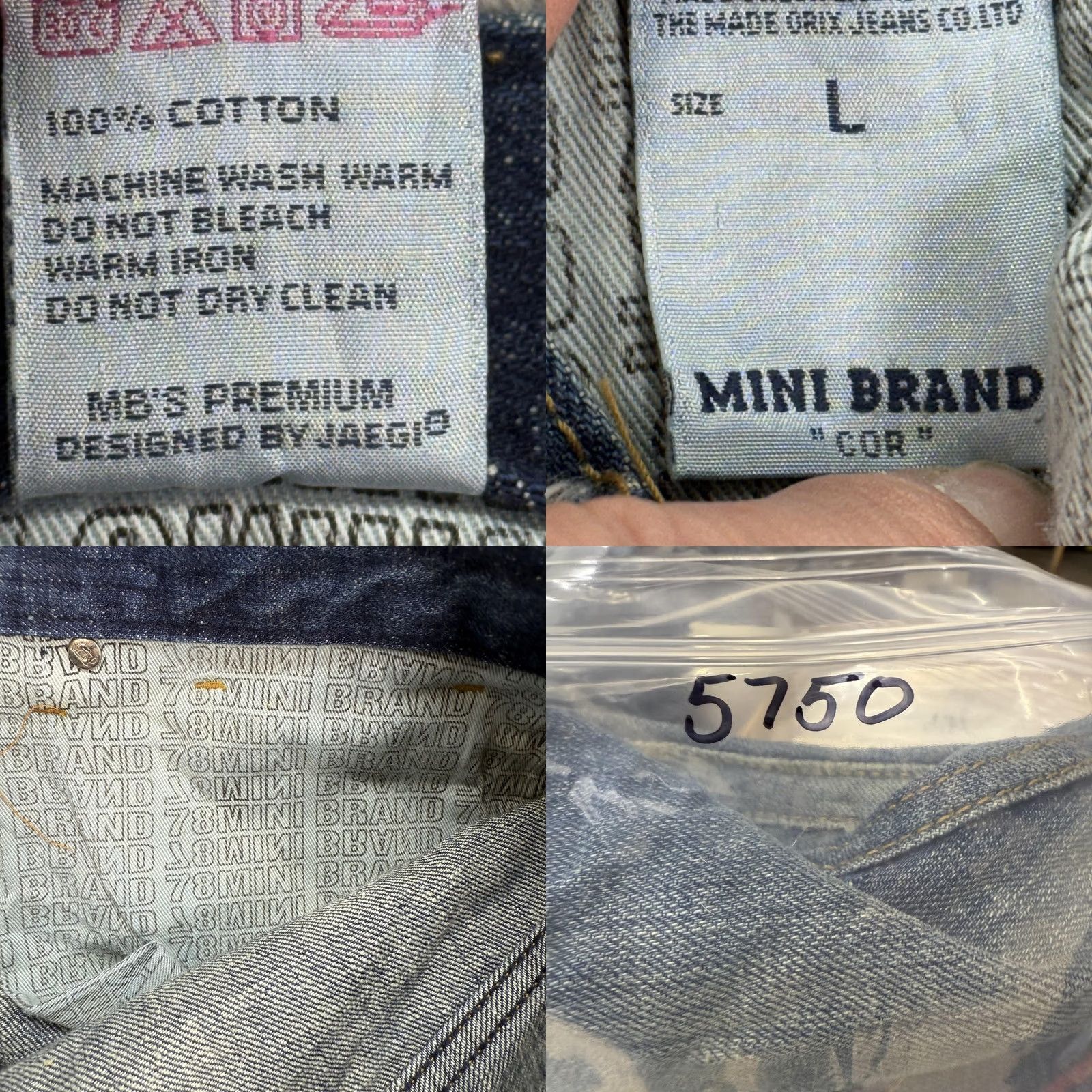 J Brand Mini Brand Jeans Mens Straight 34x30 Blue 5-Pocket Zip Fly Denim Vintage-Influenced Whiskers Honeycomb Distressed Size US 34 / EU 50 - 10 Thumbnail