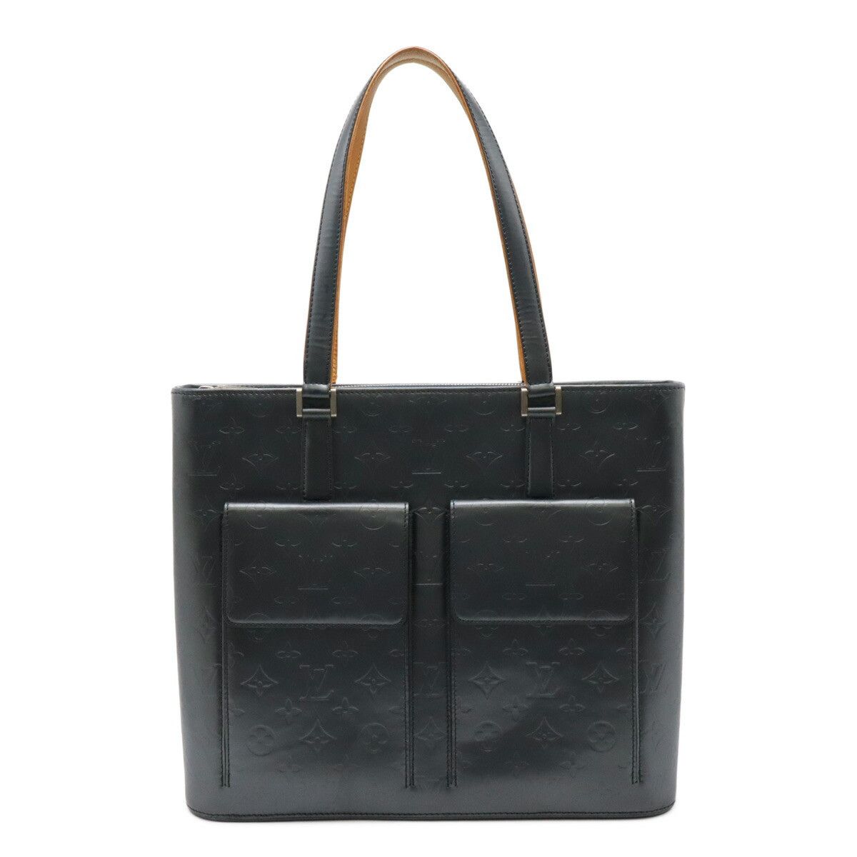 Louis Vuitton Louis Vuitton Willwood Monogram Mat 2Way Tote Bag Leather Shoulder Bag M55105 in Blue, Women's