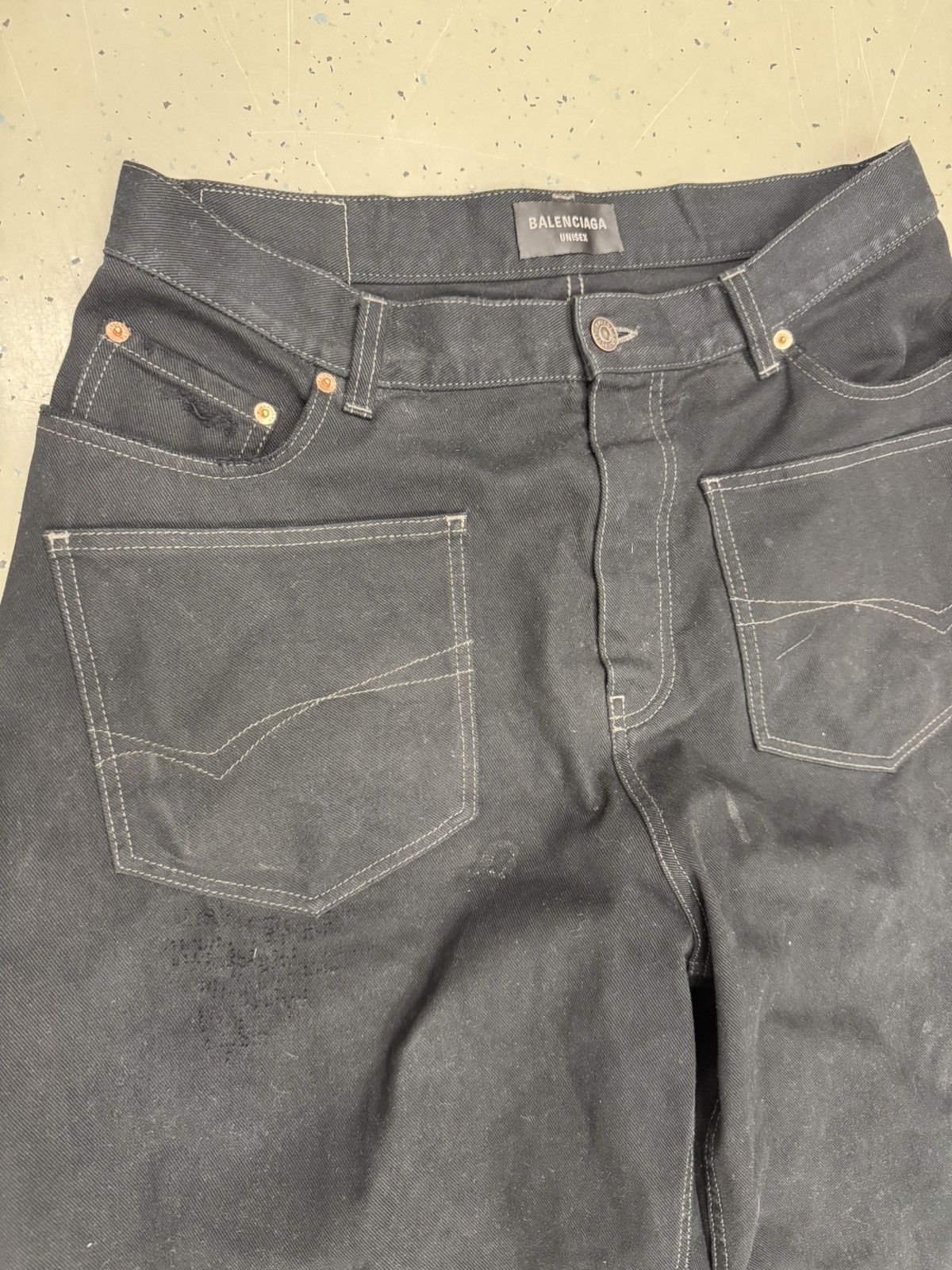 Balenciaga Balenciaga baggy jeans front pockets Size US 31 - 2 Thumbnail