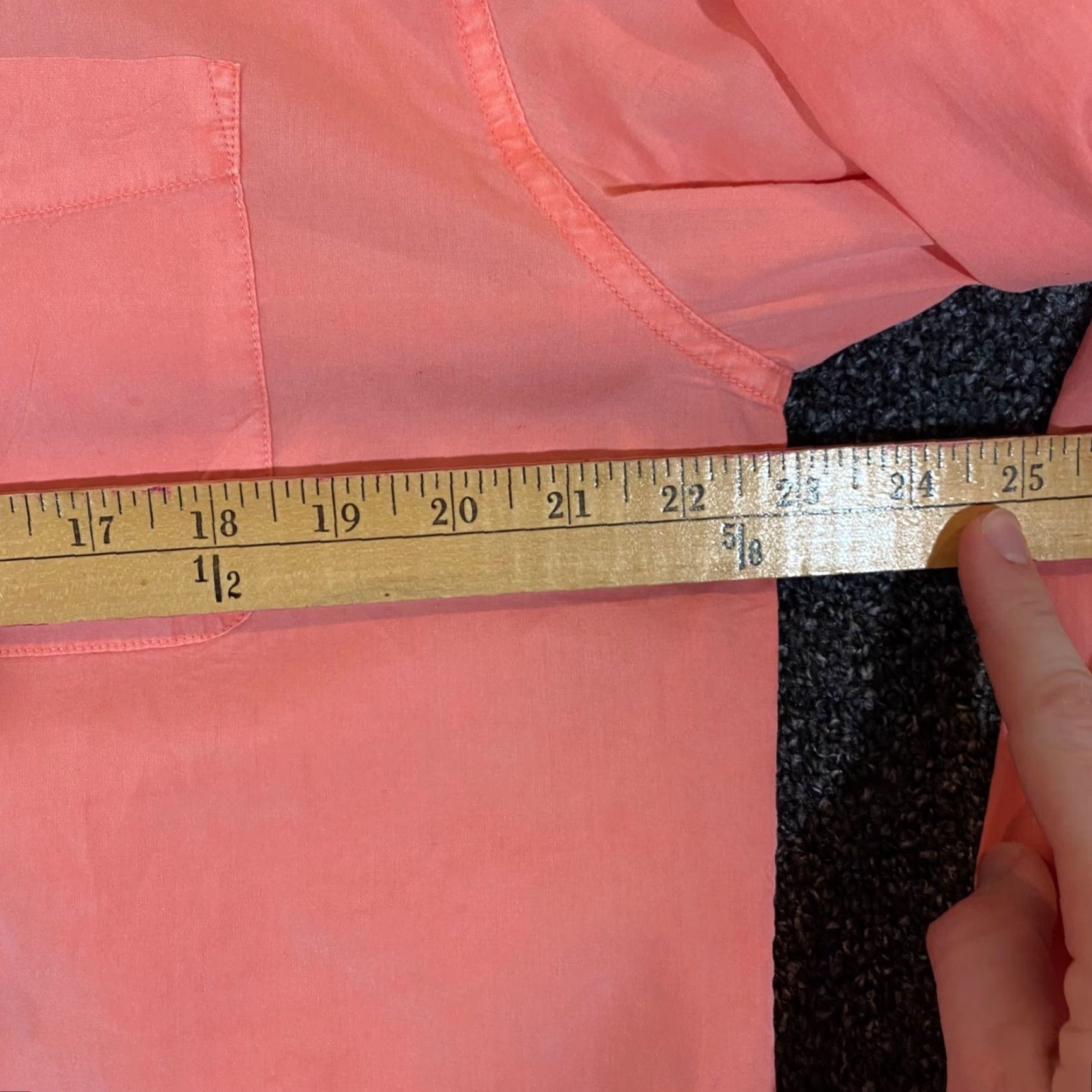 Faherty Faherty Shirt Mens Large Orange Button-Up Outdoors L/S Cotton Shirt Size US L / EU 52-54 / 3 - 5 Thumbnail