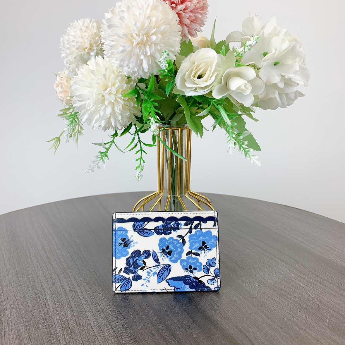 Kate Spade Kate Spade KH773 Madison Vase Floral Small Slim Card Blue Size ONE SIZE - 1 Thumbnail