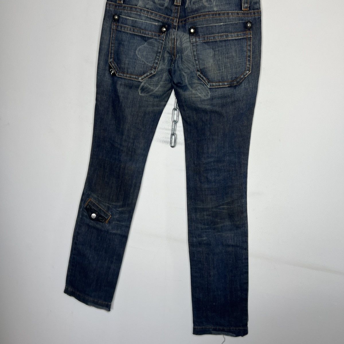 Dsquared2 × Japanese Brand × Vintage Vintage Dsquared2 Distress Denim Jeans Jesus Hope Y2K Size 27" / US 4 / IT 40 - 8 Thumbnail