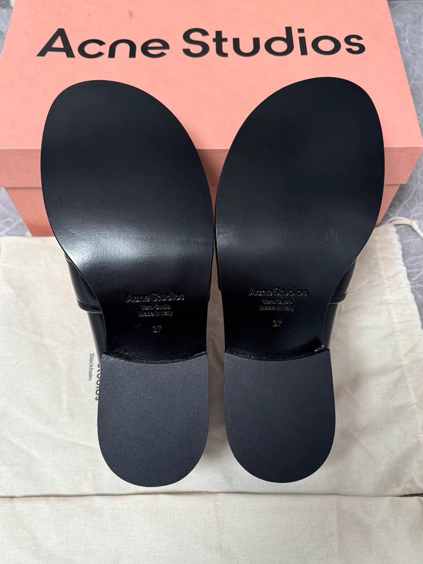 Acne Studios Acne Studios New 1996 Metal Logo Loafers K6 Size US 7 / IT 37 - 5 Thumbnail