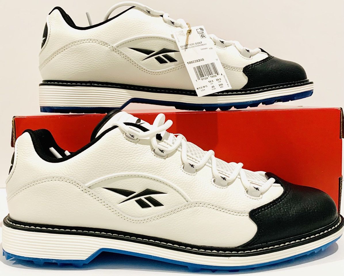 Reebok Reebok Men’s A.I. Question Golf Shoes Sz(11.5) White/Black Size US 11.5 / EU 44-45 - 1 Thumbnail