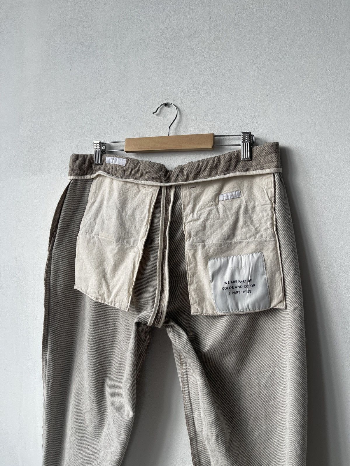 AT.P.CO AT.P.CO Men’s Cotton Beige Trousers Size IT52/XL Size US 36 / EU 52 - 6 Thumbnail