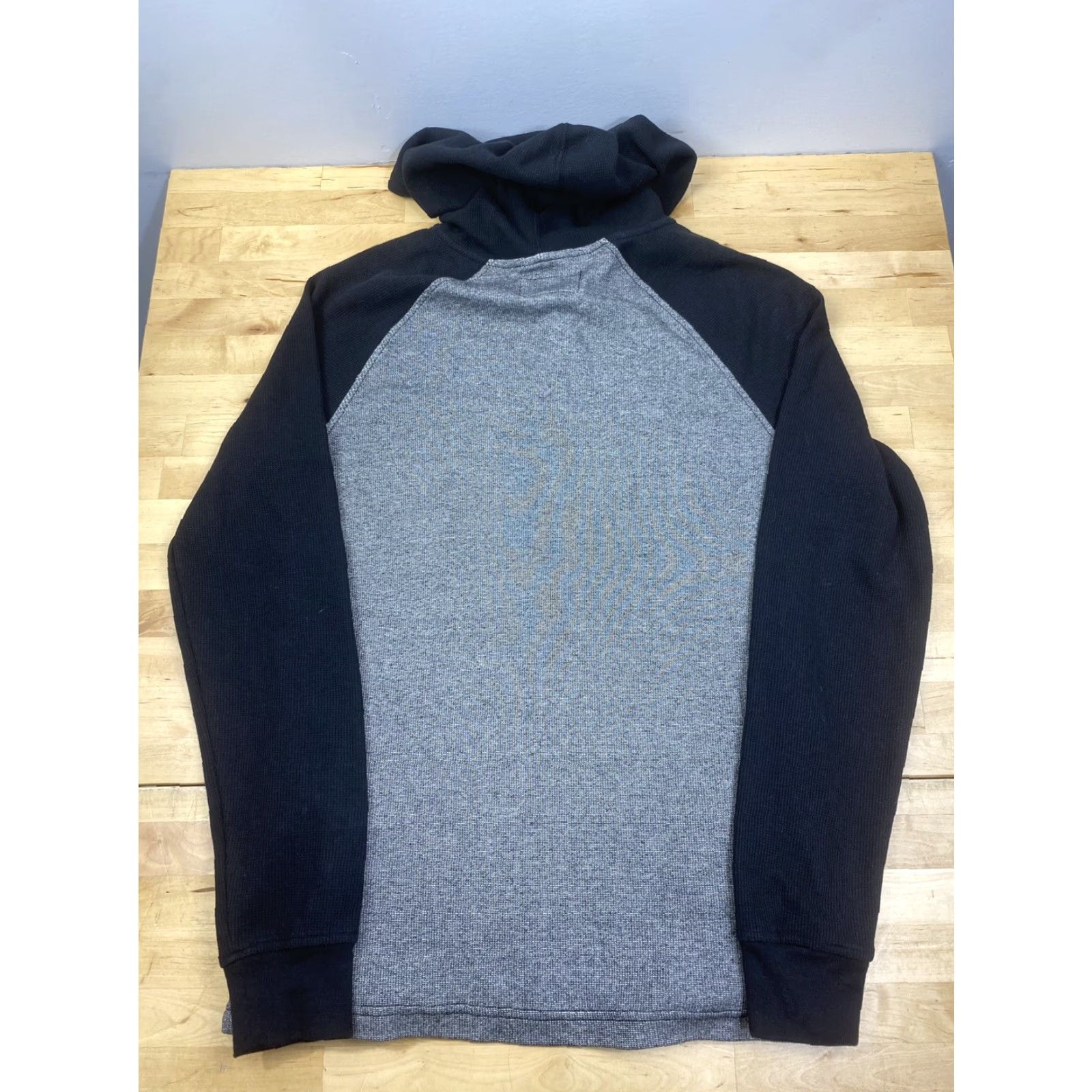 Hurley Hurley Henley Pullover Hoodie Mens M Black Striped Casual Beach Surf Skate #8251 Size US M / EU 48-50 / 2 - 2 Thumbnail