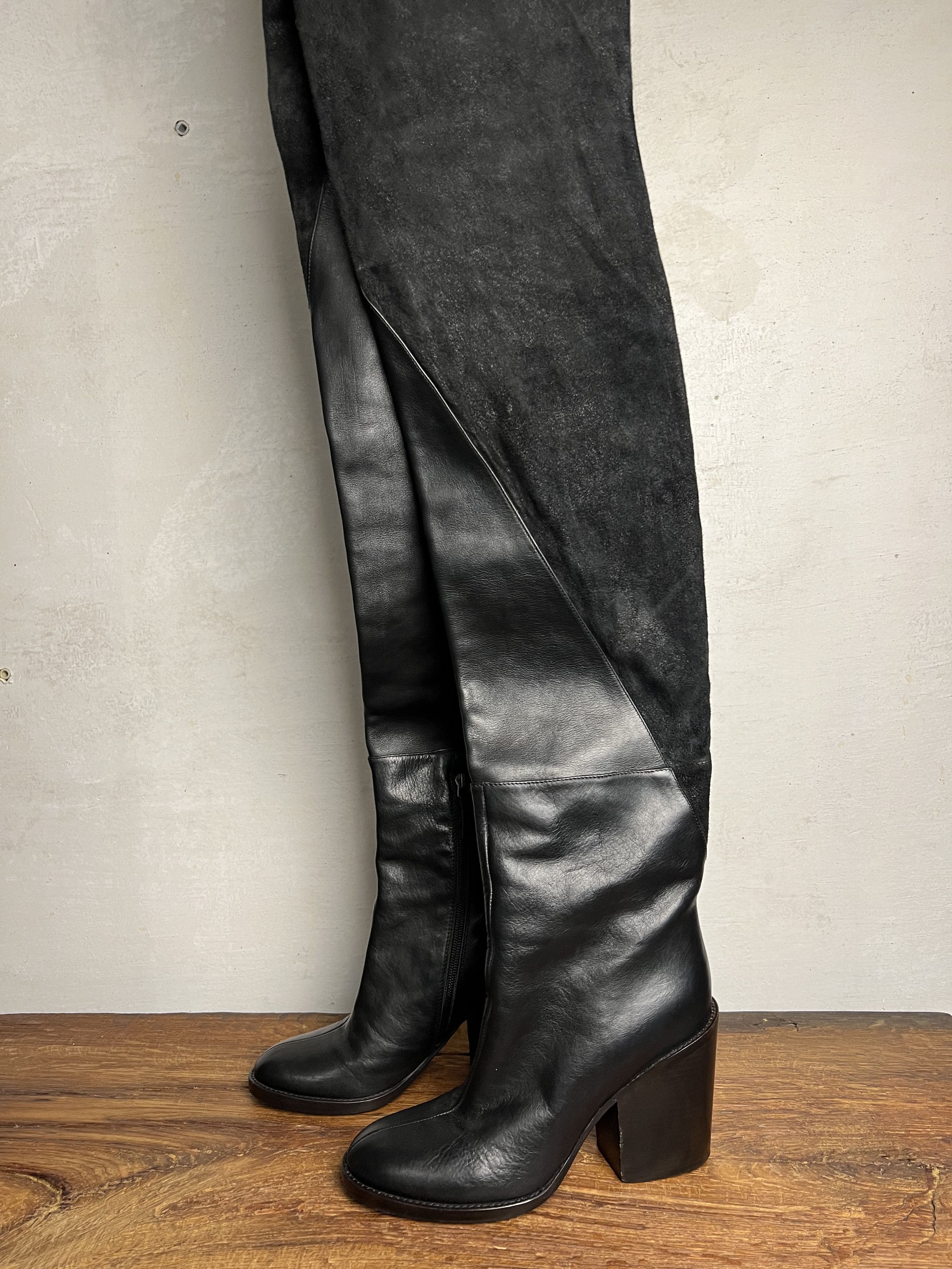 Haider Ackermann FW13 High Knee Deer Leather Boots