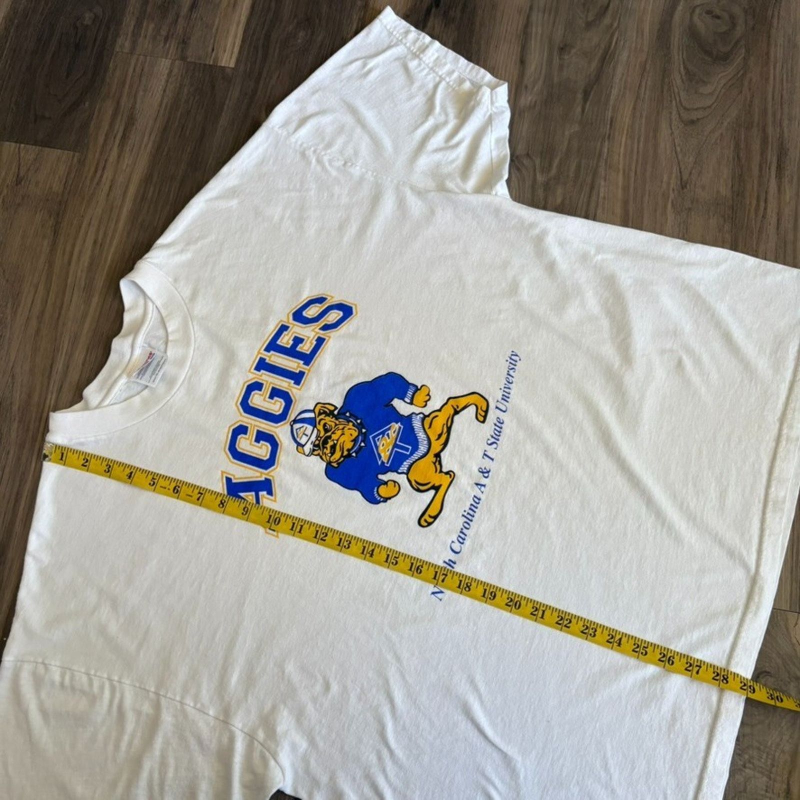Vintage Vintage NC A&T HBCU T-Shirt Men's Size 2XL White STEM Size US XXL / EU 58 / 5 - 5 Thumbnail