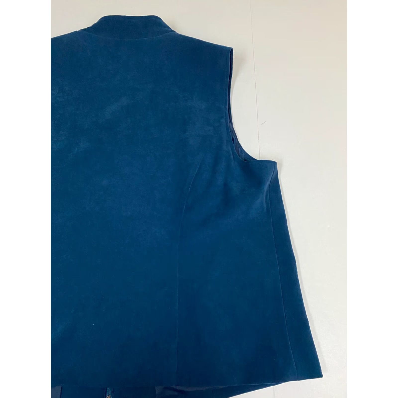 JM Collection JM Collection Vest 20W Plus blue Womens Vest Casual Quilted Knit Polyester Sleeveless Zip Regular Plus Size 20W Womens Fall Short Size 3XL / US 20-22 - 7 Thumbnail