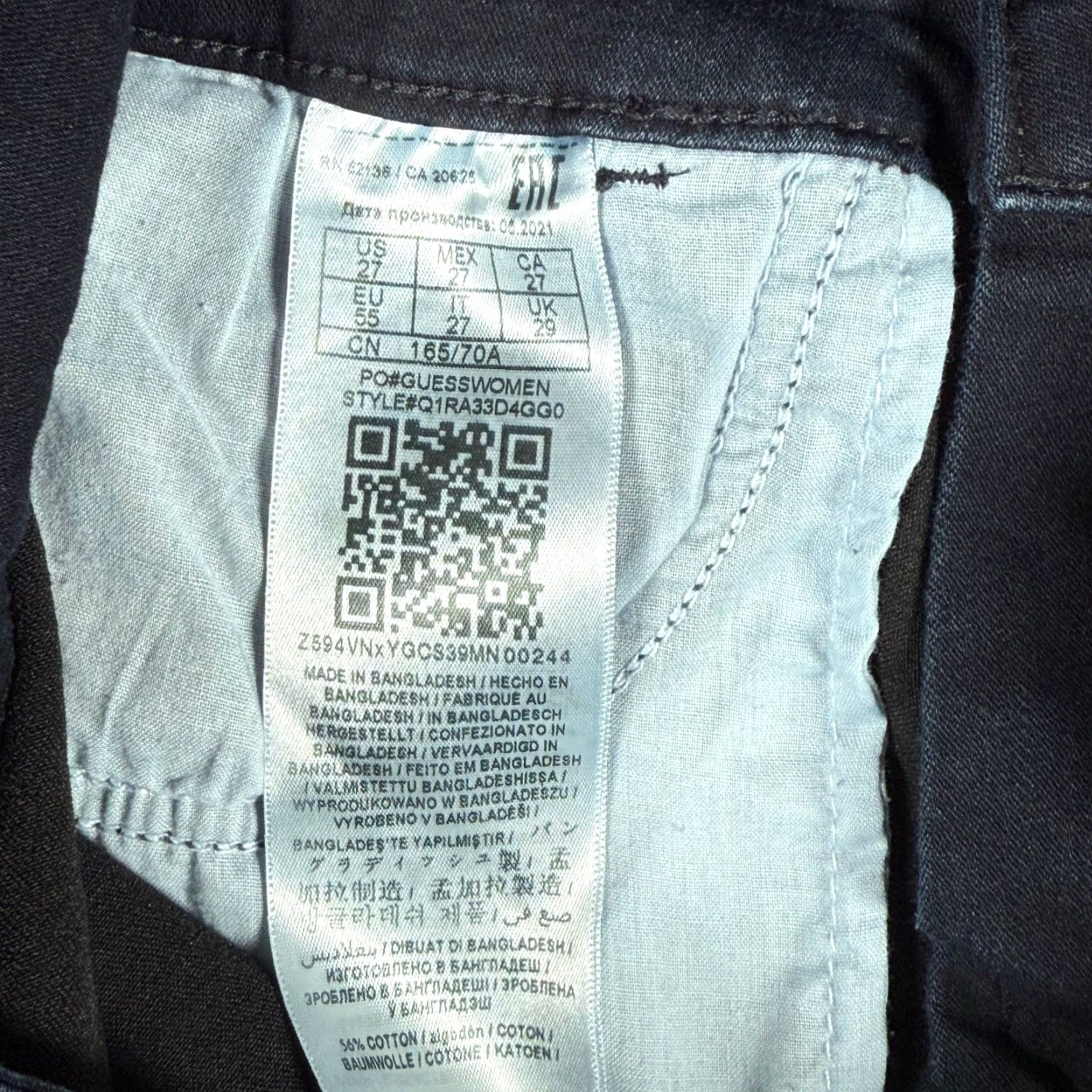 Guess GUESS Jeans Dark Wash High Waist Skinny Jeans Size 27 Womens Denim Slimming Lightweight Stretch Size 27" / US 4 / IT 40 - 5 Thumbnail
