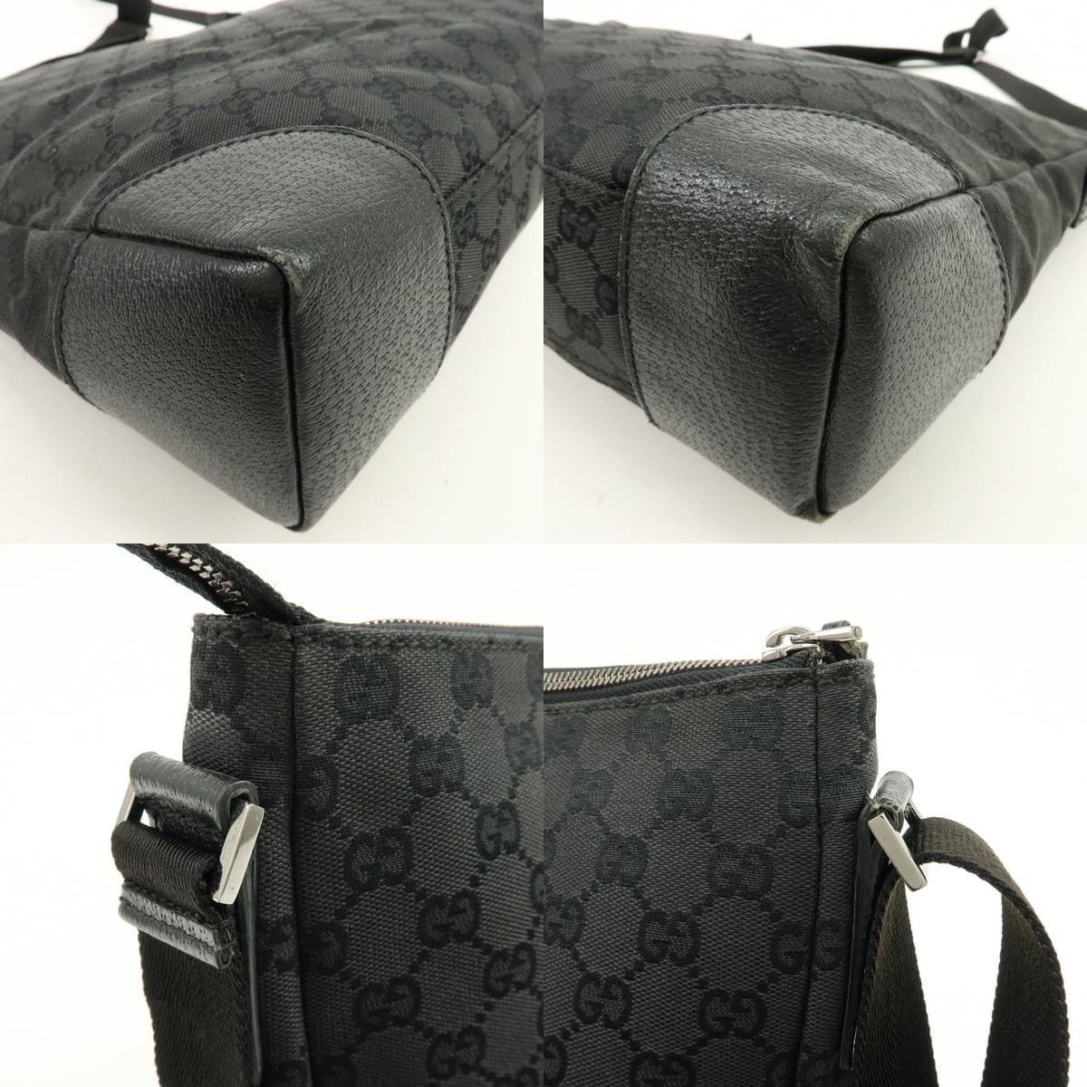 Gucci Gucci GG Canvas Messenger Bag Black Size ONE SIZE - 5 Thumbnail