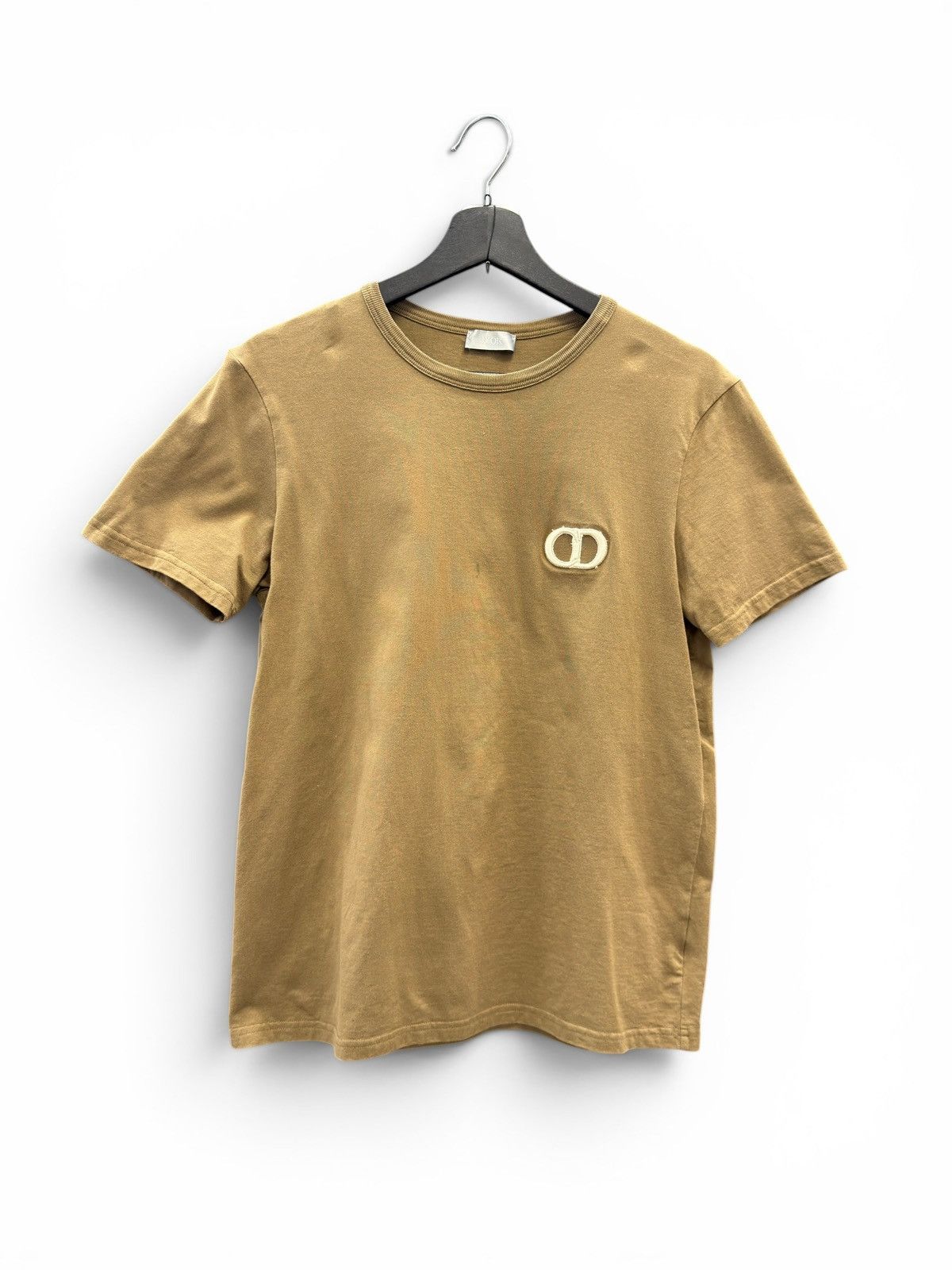 Dior Dior Beige CD Logo Shirt Size US S / EU 44-46 / 1 - 1 Thumbnail