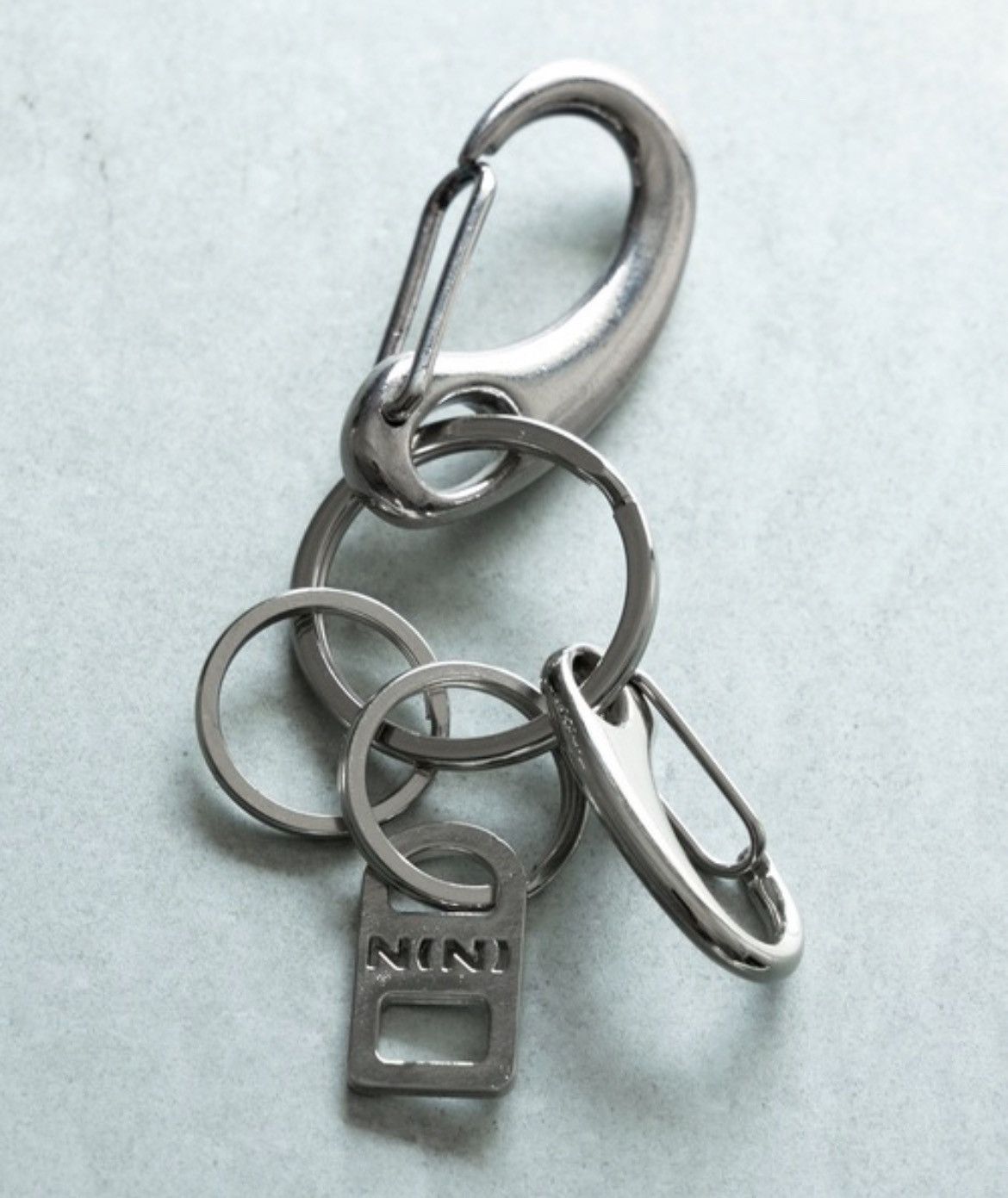 Number (N)ine Number nine N(N) LOGO PLATE HOLE KEY RING stk Size ONE SIZE - 9 Thumbnail