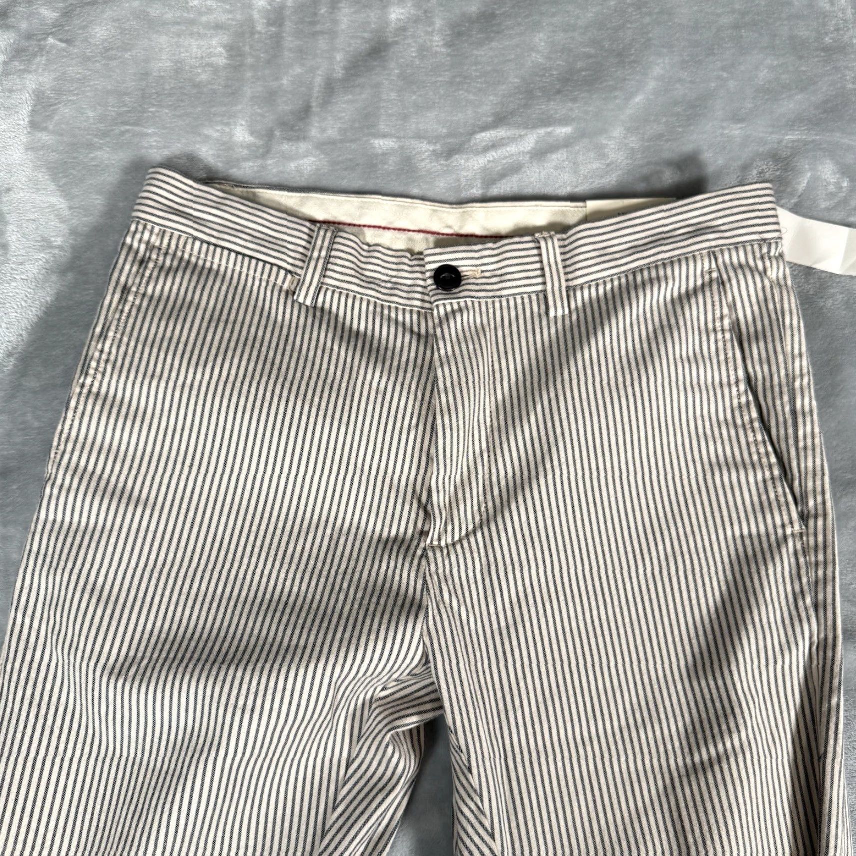 Brooks Brothers Brooks Brothers Red Fleece Striped Dress Pants Mens 30x34 Slim Fit Cotton NEW Size US 30 / EU 46 - 6 Thumbnail