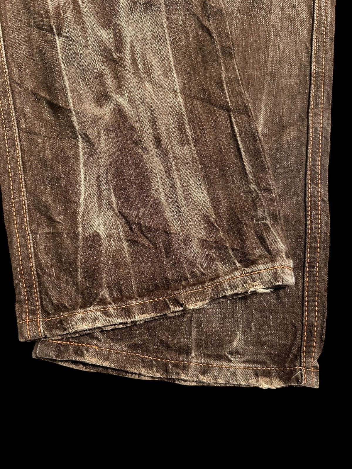 Edwin × Japanese Brand × Who Decides War VINTAGE EDWIN503 RUSTY FADED MUD WASH DENIM JEANS RARE Size US 28 / EU 44 - 6 Thumbnail