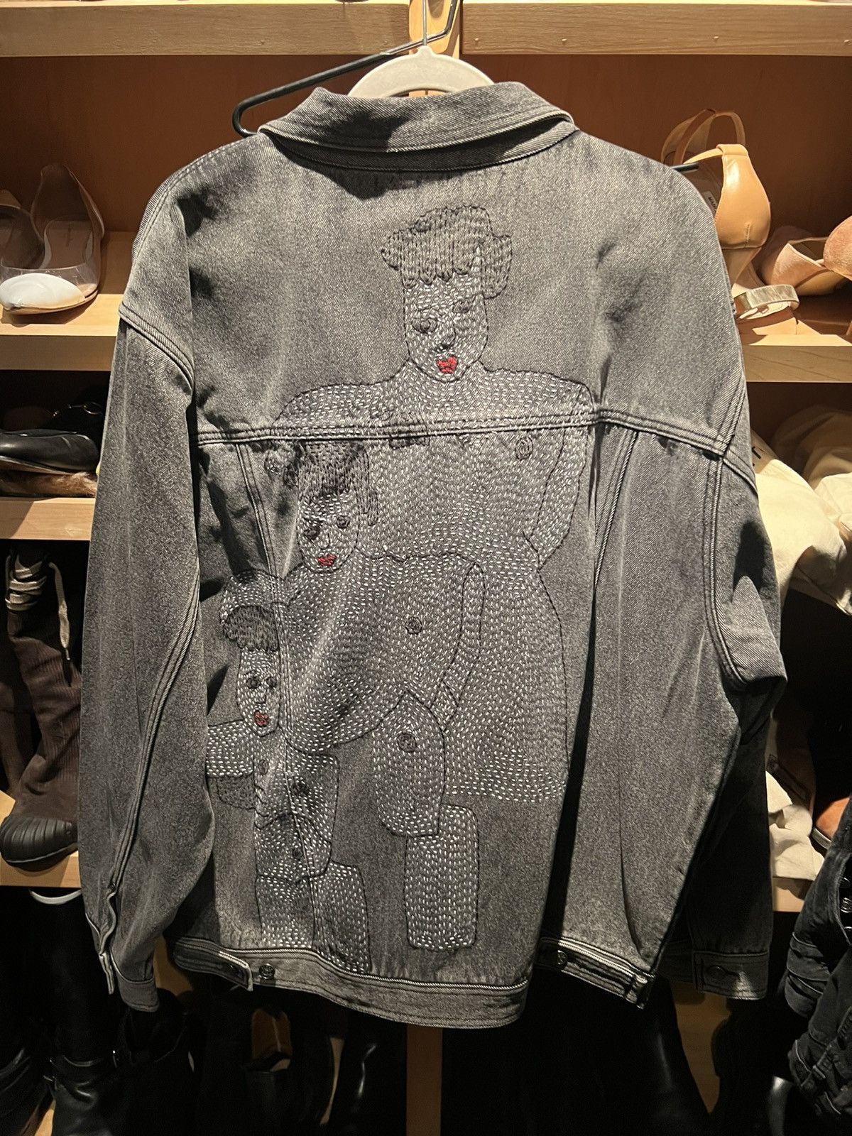 Glass Cypress Glass Cypress - Hand embroidered denim jacket Size US L / EU 52-54 / 3 - 5 Thumbnail
