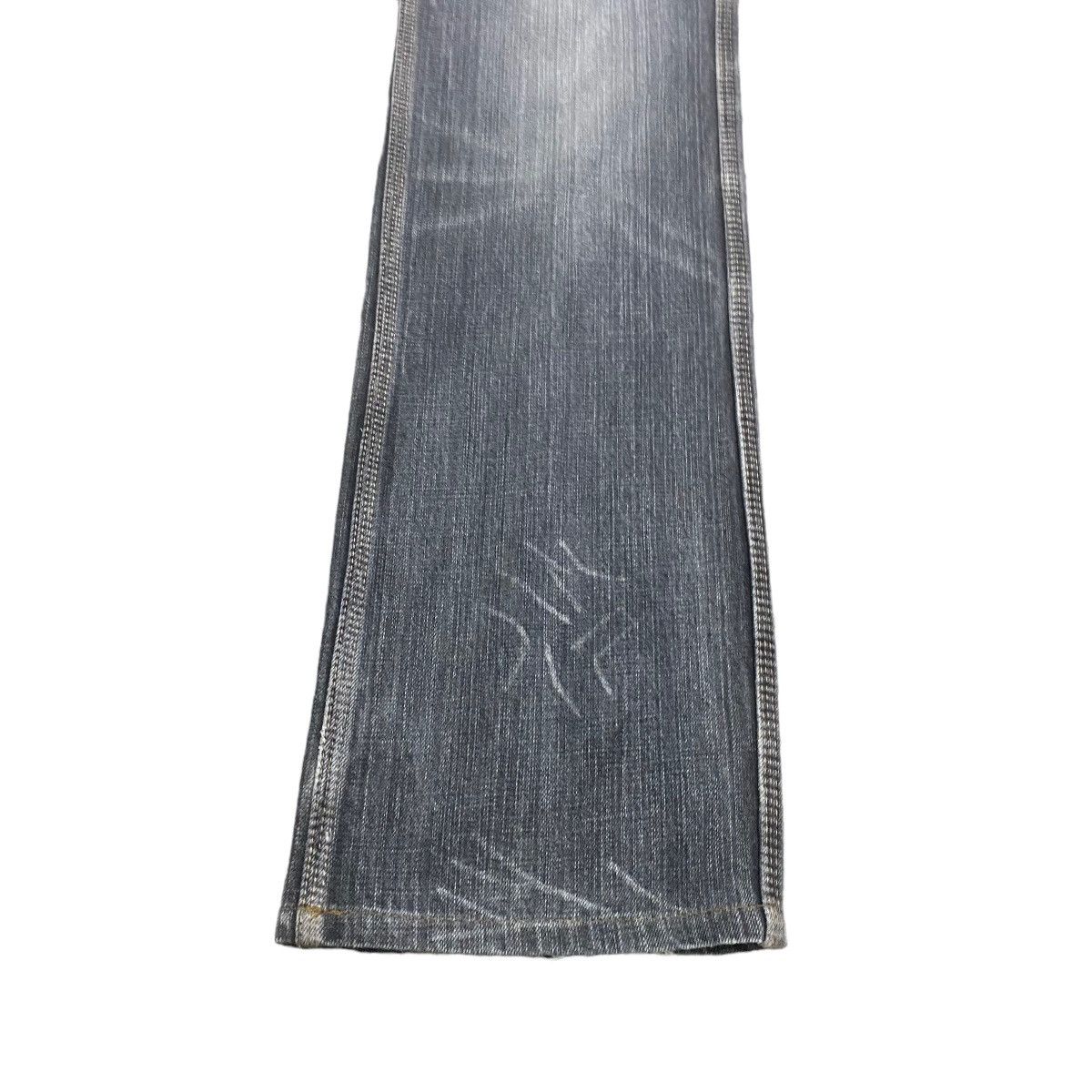 Nicole Club NCFM Leather Snake Skin Denim Flare Jeans Size US 30 / EU 46 - 8 Thumbnail