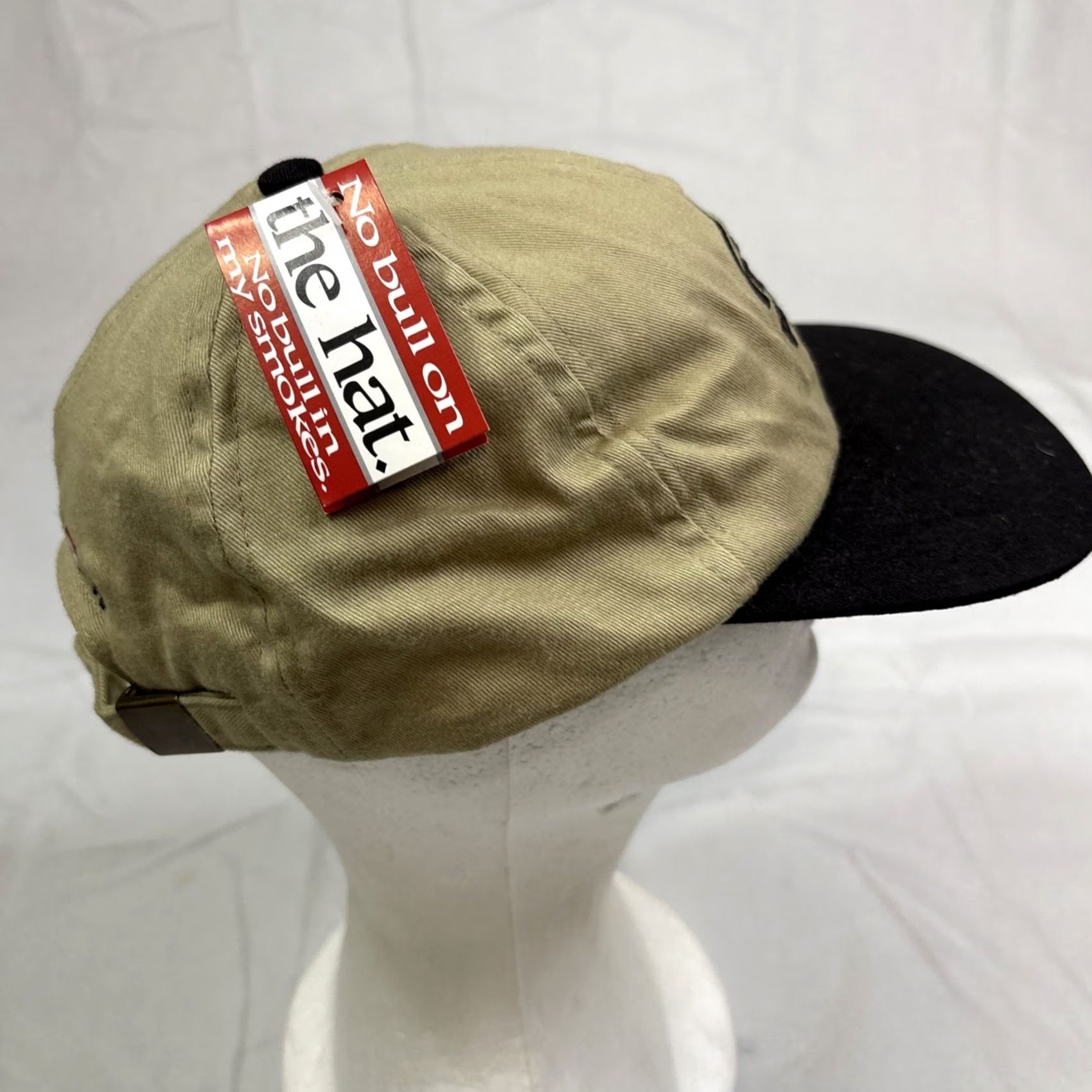 Vintage VINTAGE Winston No Bull Baseball hat 1990s Cap Adjustable Beige Tan Men Casual 90s Size ONE SIZE - 3 Thumbnail