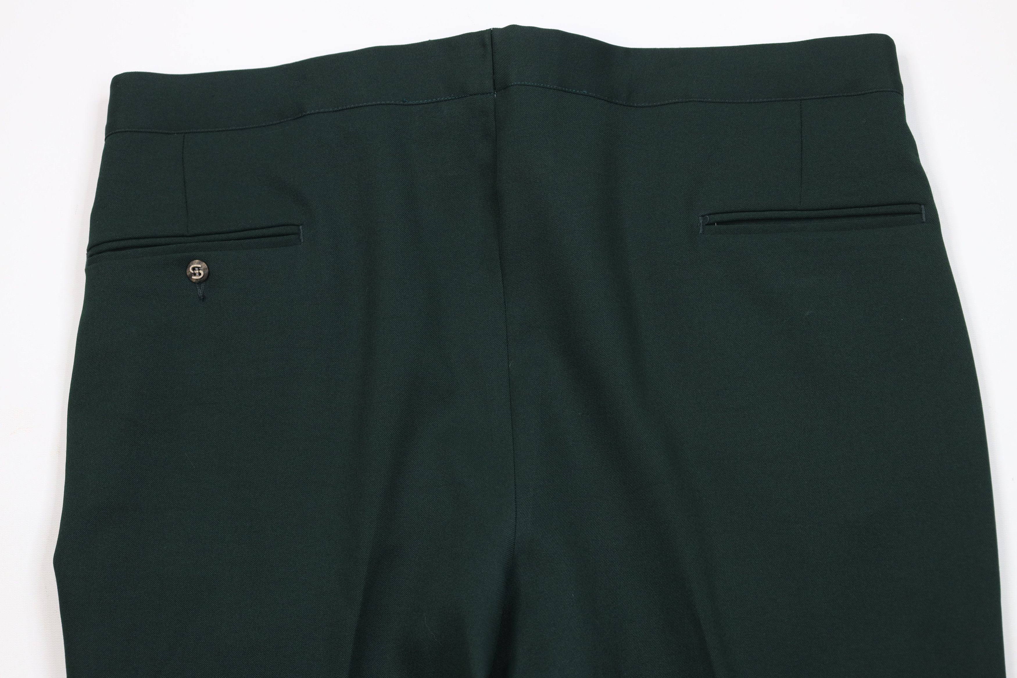 Vintage Vintage 70s Streetwear Flared Wide Leg Chino Pants Green USA Size US 40 / EU 56 - 9 Thumbnail