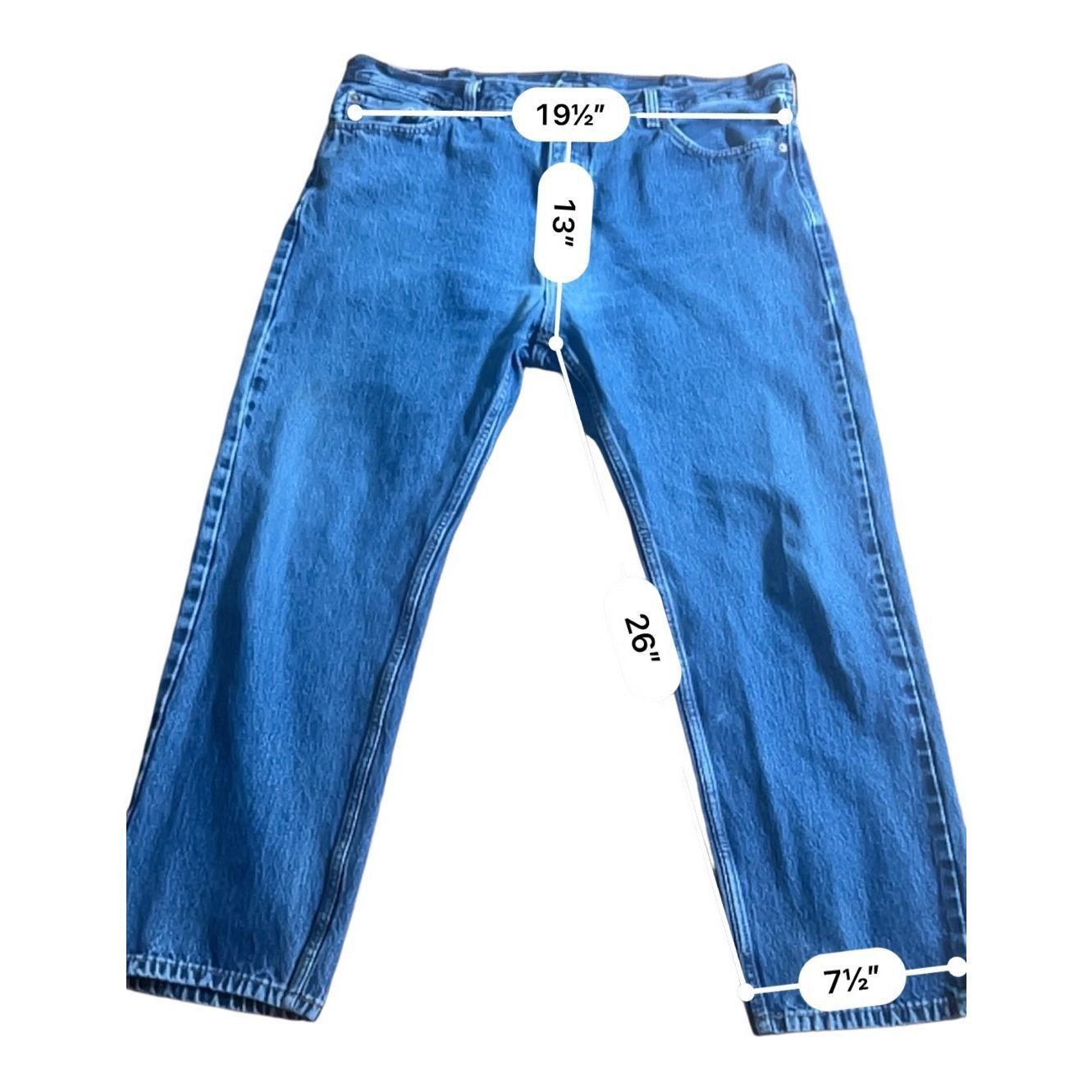 Levi's Levi's 505 Blue Jeans Straight Leg 42x30 Size US 42 / EU 58 - 9 Thumbnail